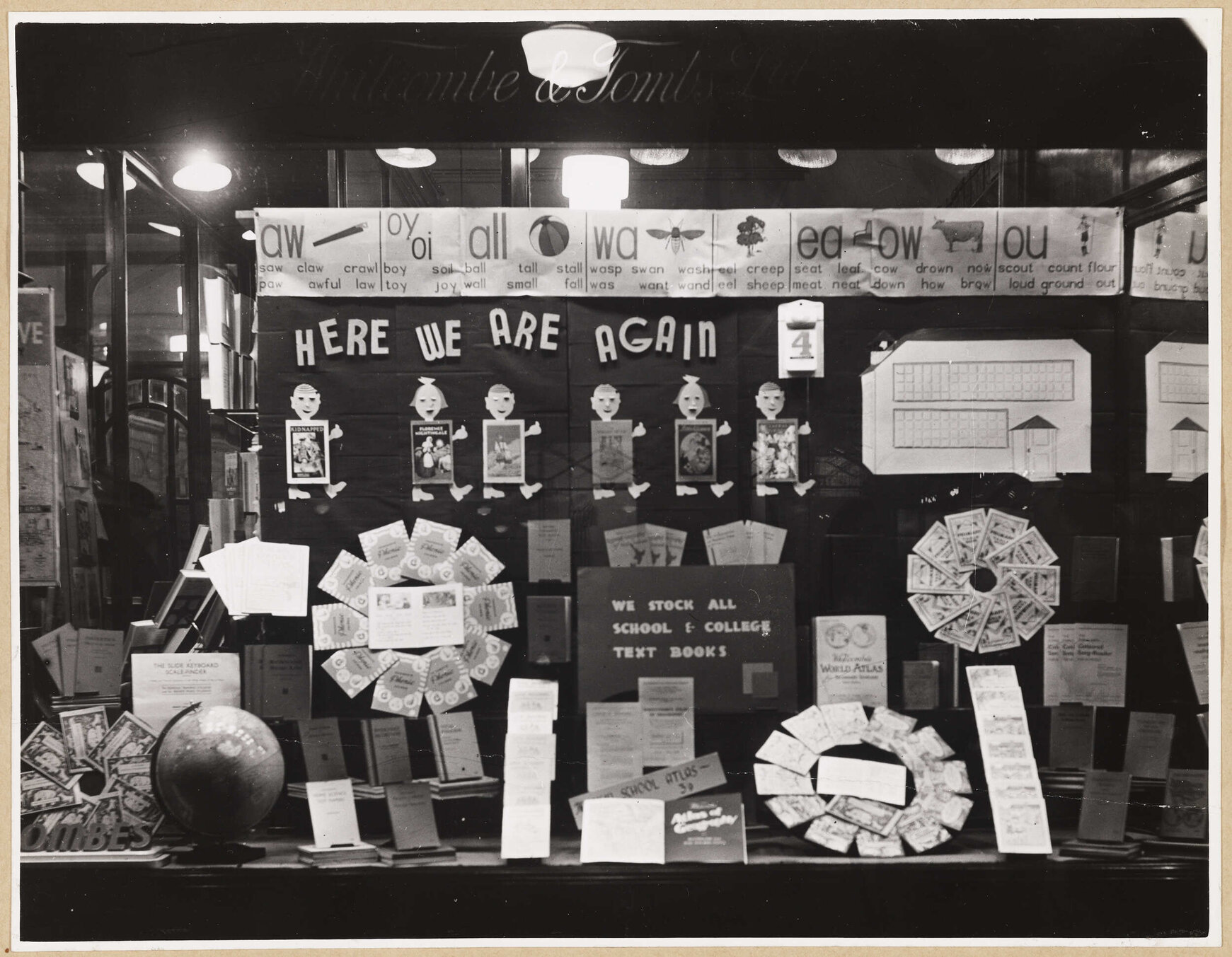 'Here we are again' school supplies window display
