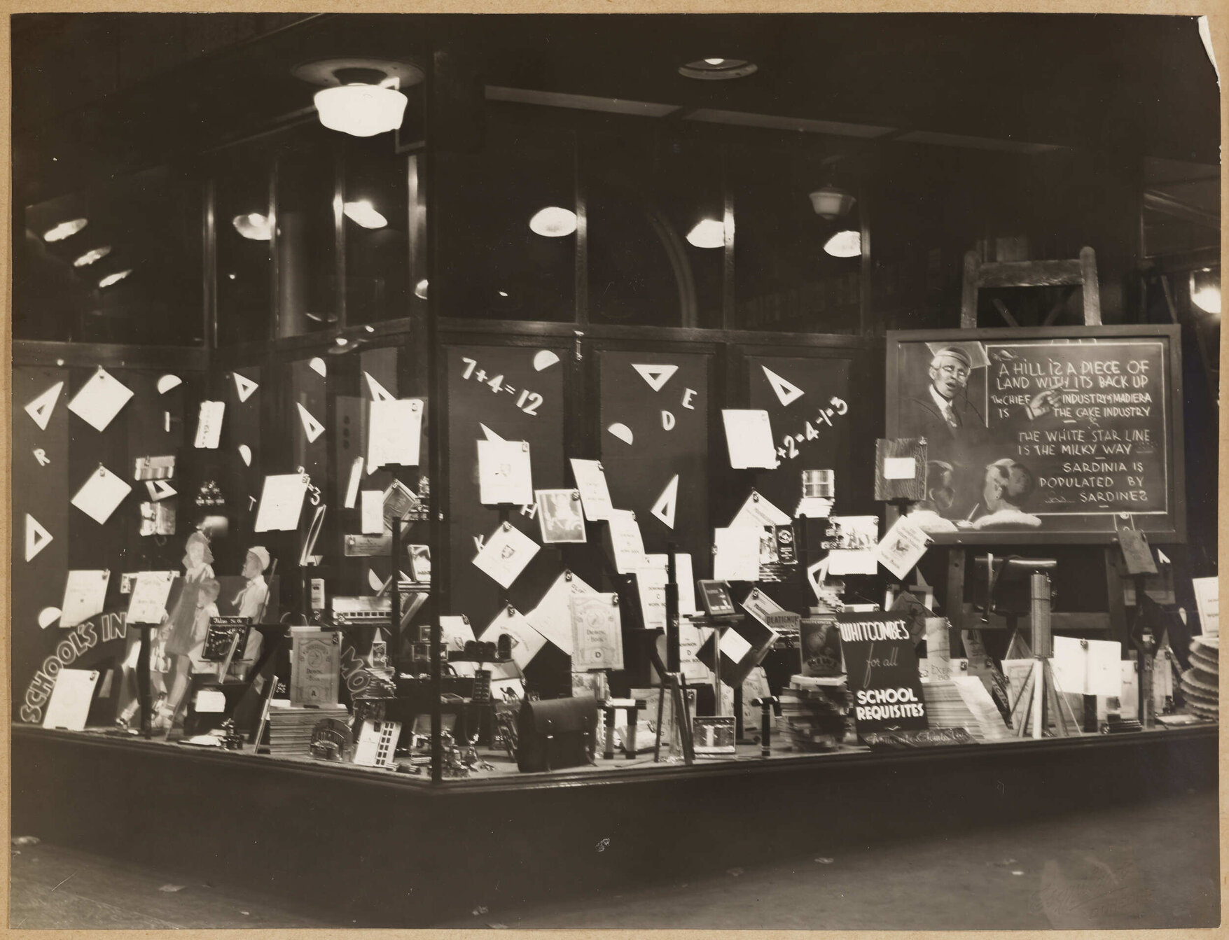 School requisites window display