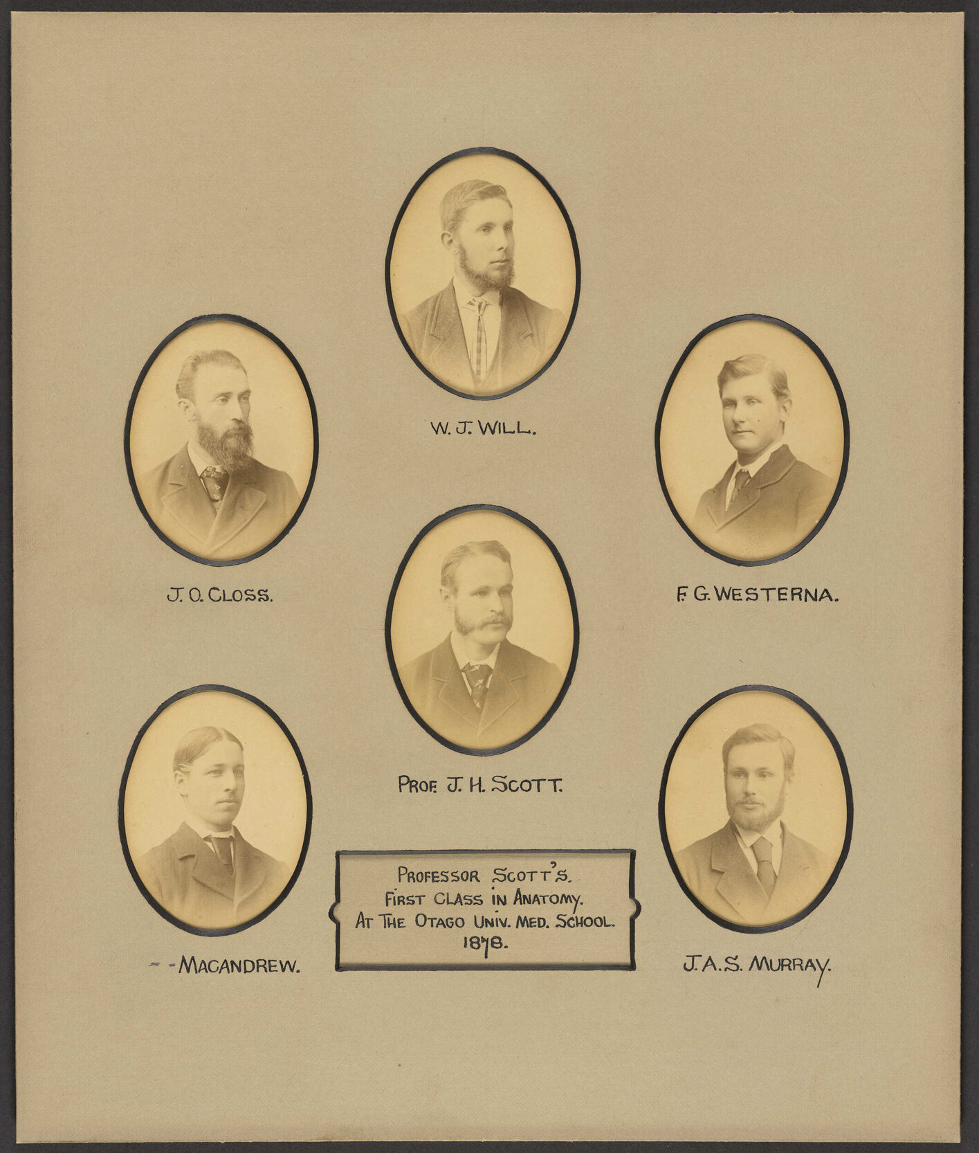 Professor Scott's first class in Anatomy