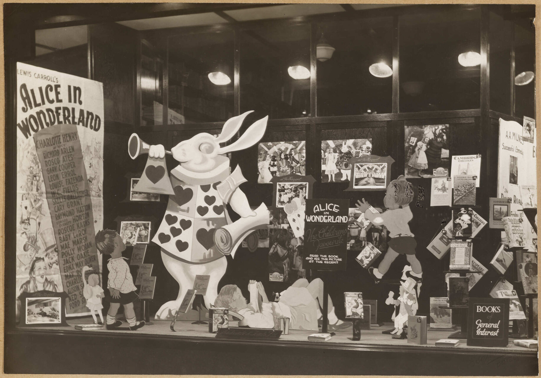 'Alice in Wonderland' window display
