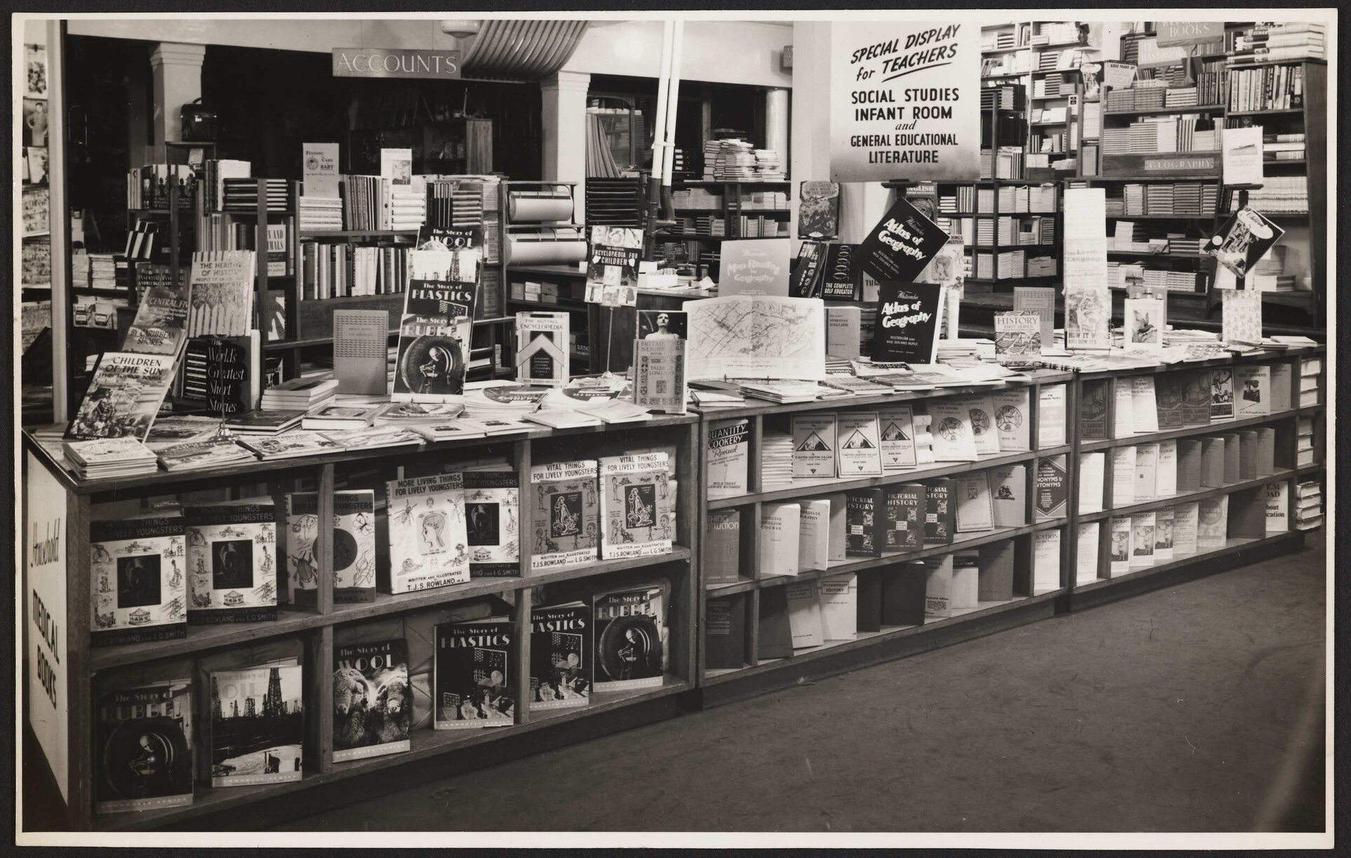 'Special display for teachers' showing educational books