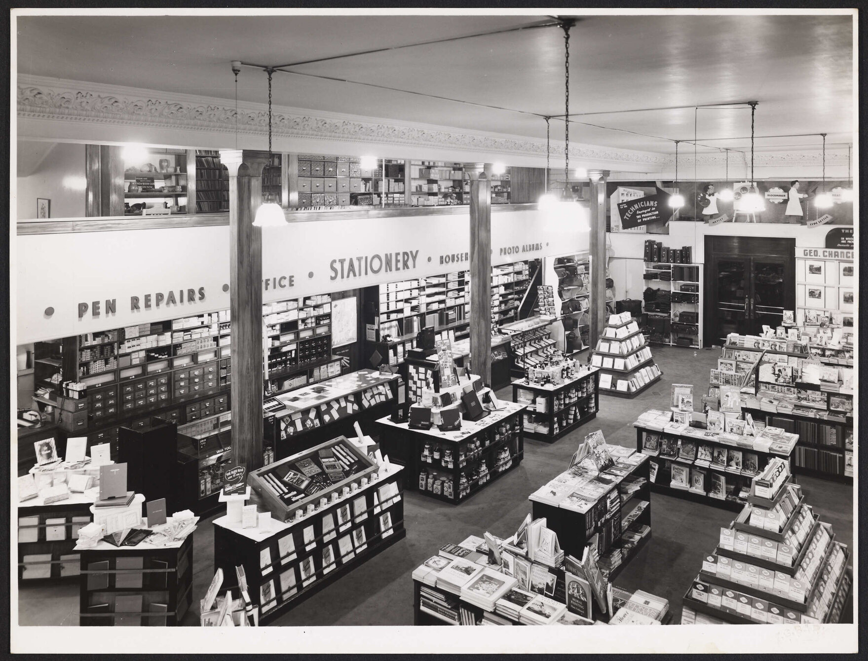 Stationery and book departments, Whitcombe &amp; Tombs, Wellington