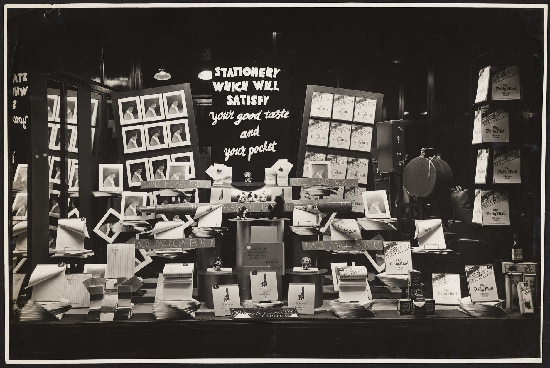 Stationery window display