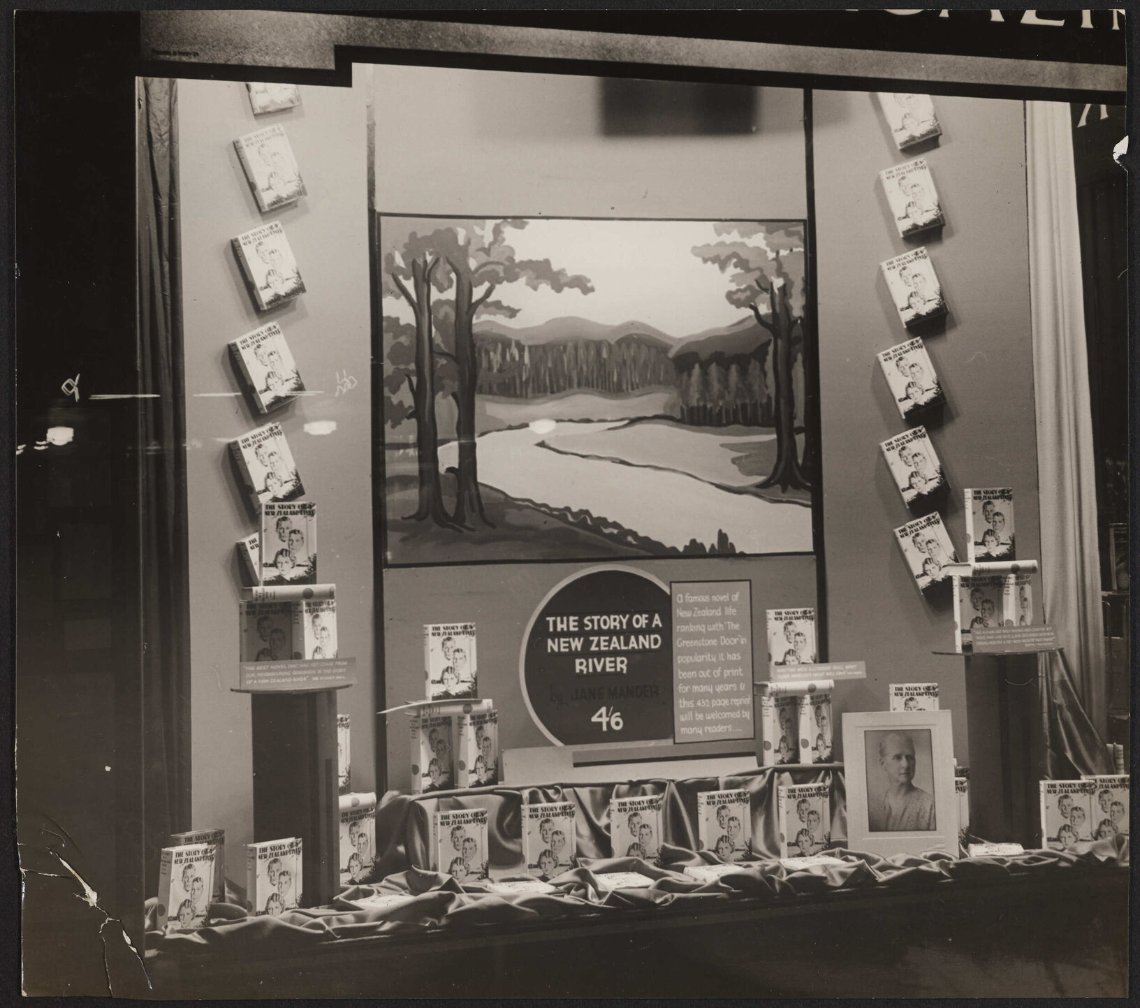 'The Story of a New Zealand River' window display
