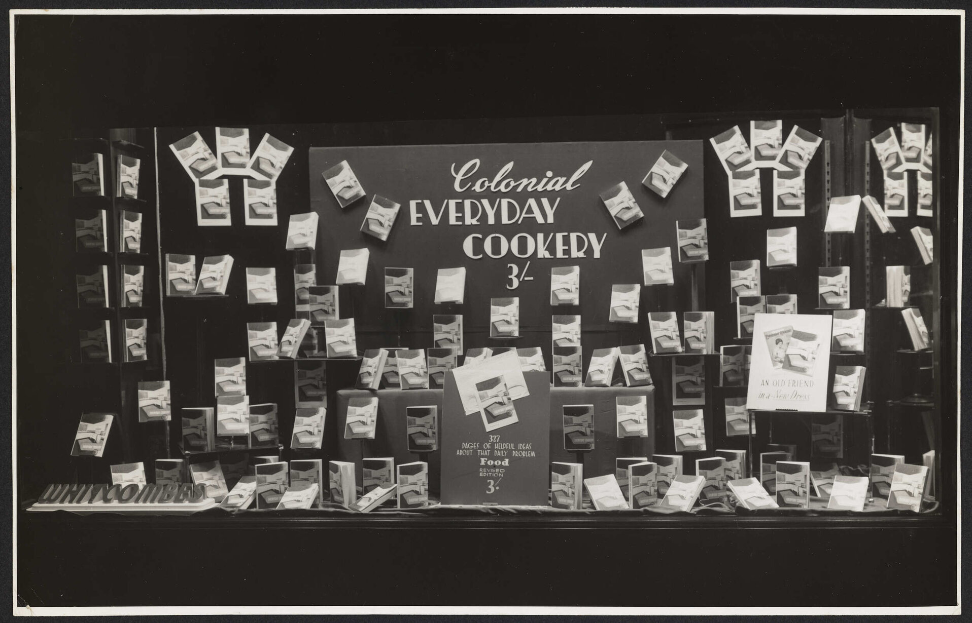 'Colonial Everyday Cookery' window display