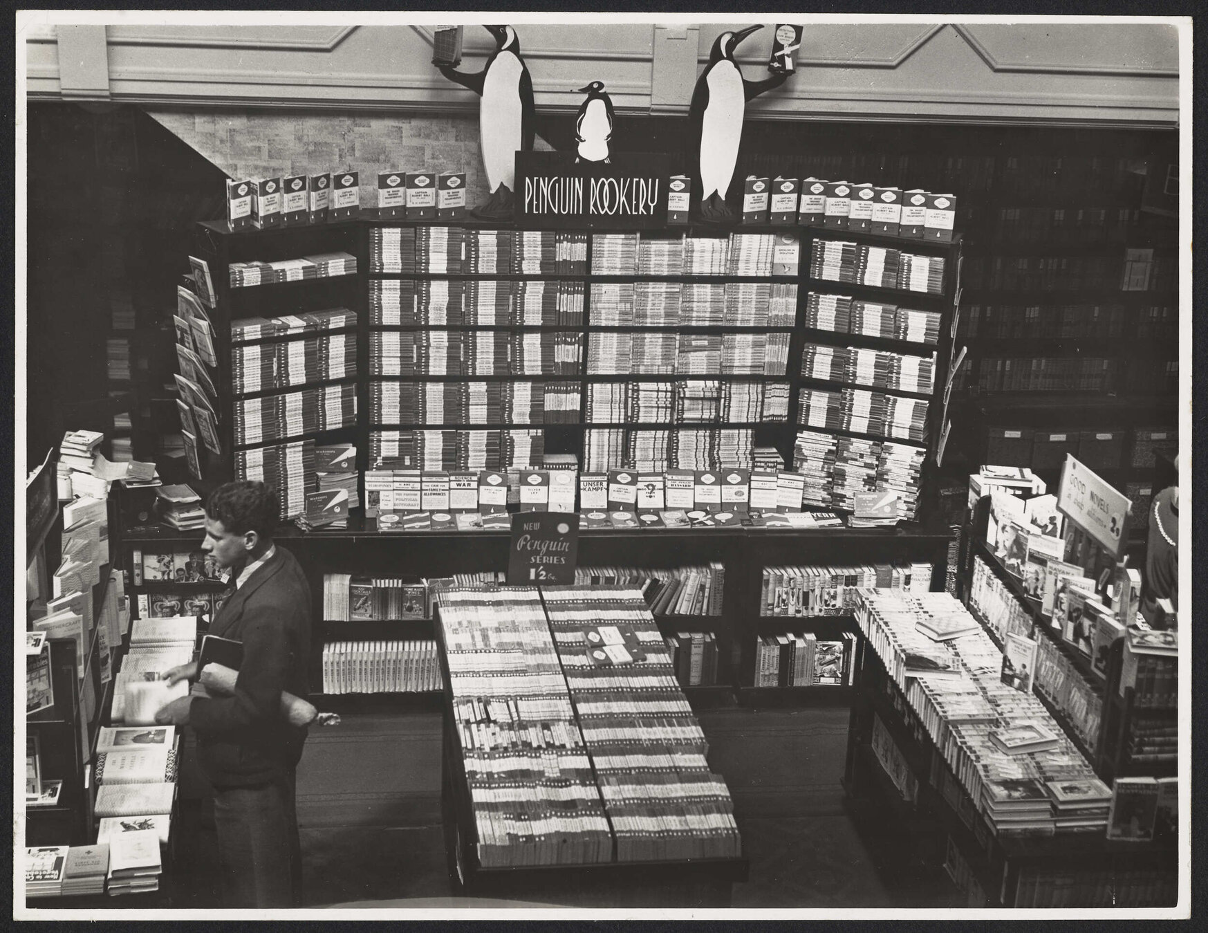 Photograph of Penguin Books display