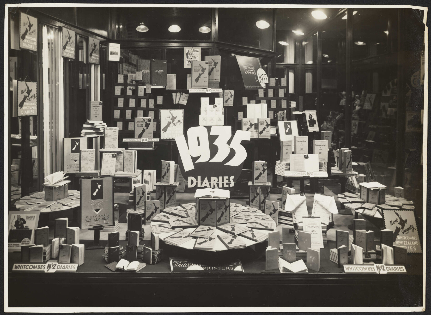 '1935 diaries' window display