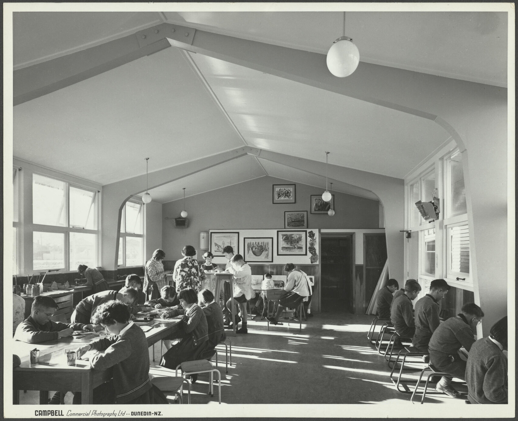 Art room at Tahuna Intermediate School