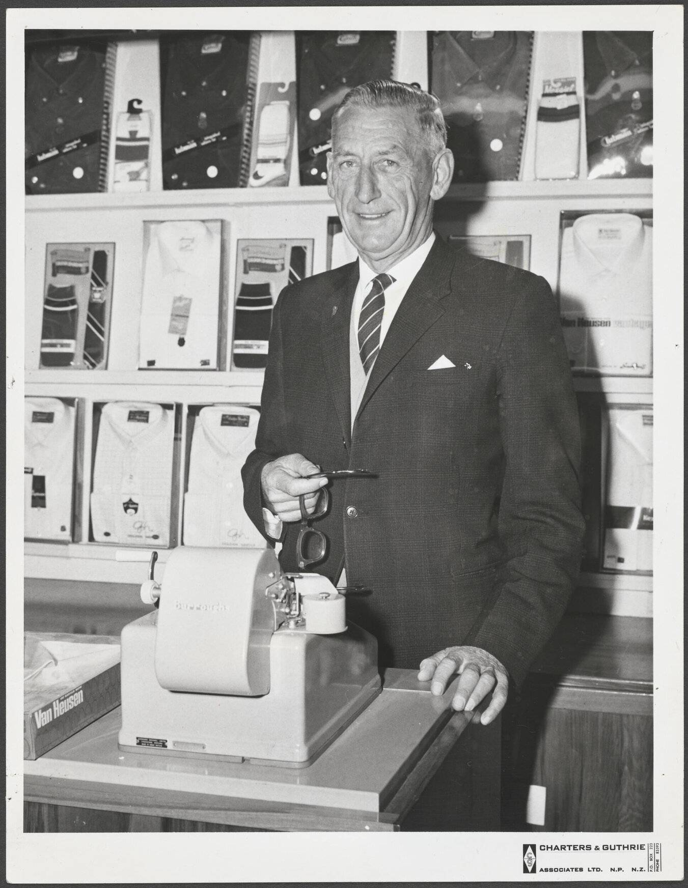 Keith Wright, manager at Hallensteins, New Plymouth Branch