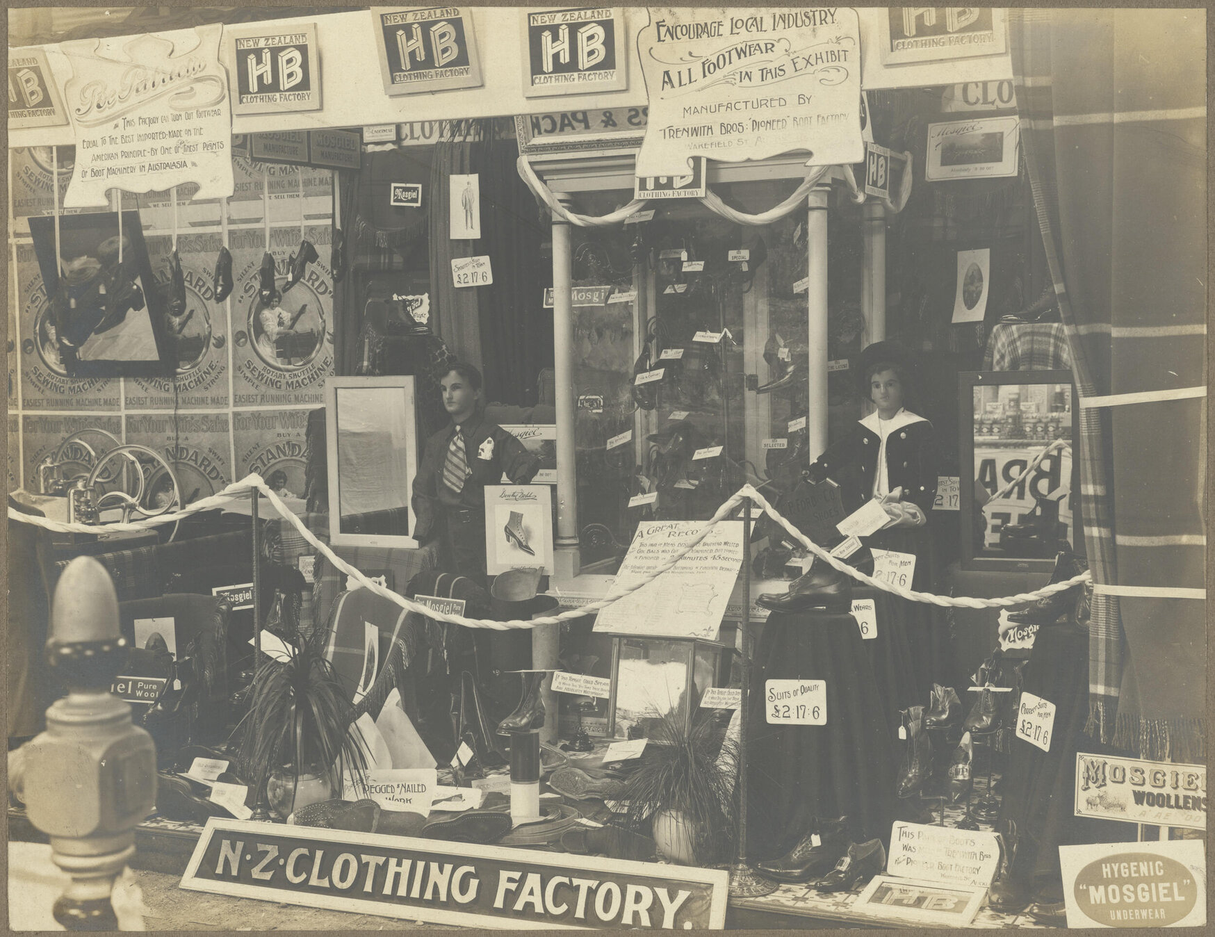 Hallenstein Brothers New Zealand Clothing Factory exhibit