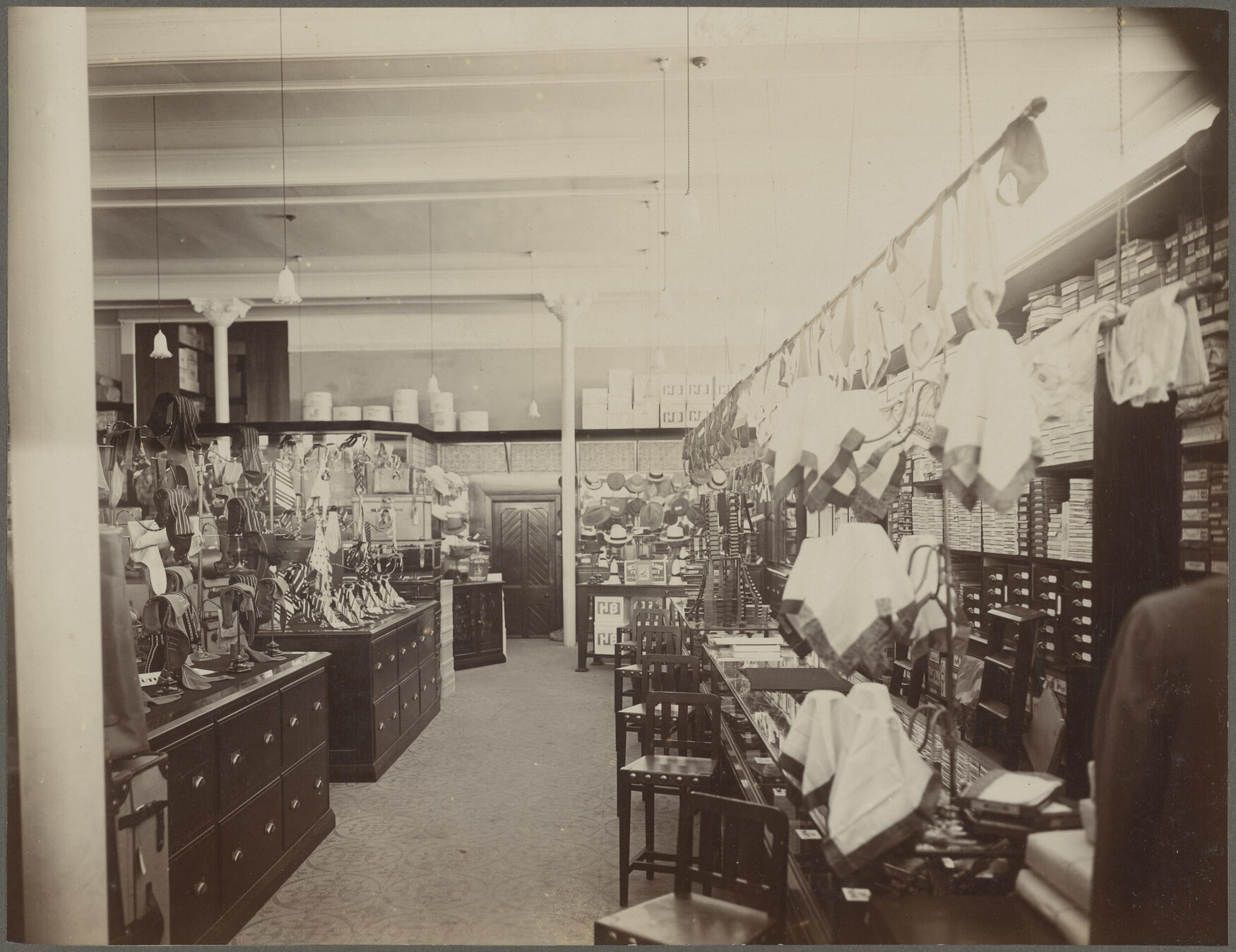 Interior of Hallenstein Brothers premises