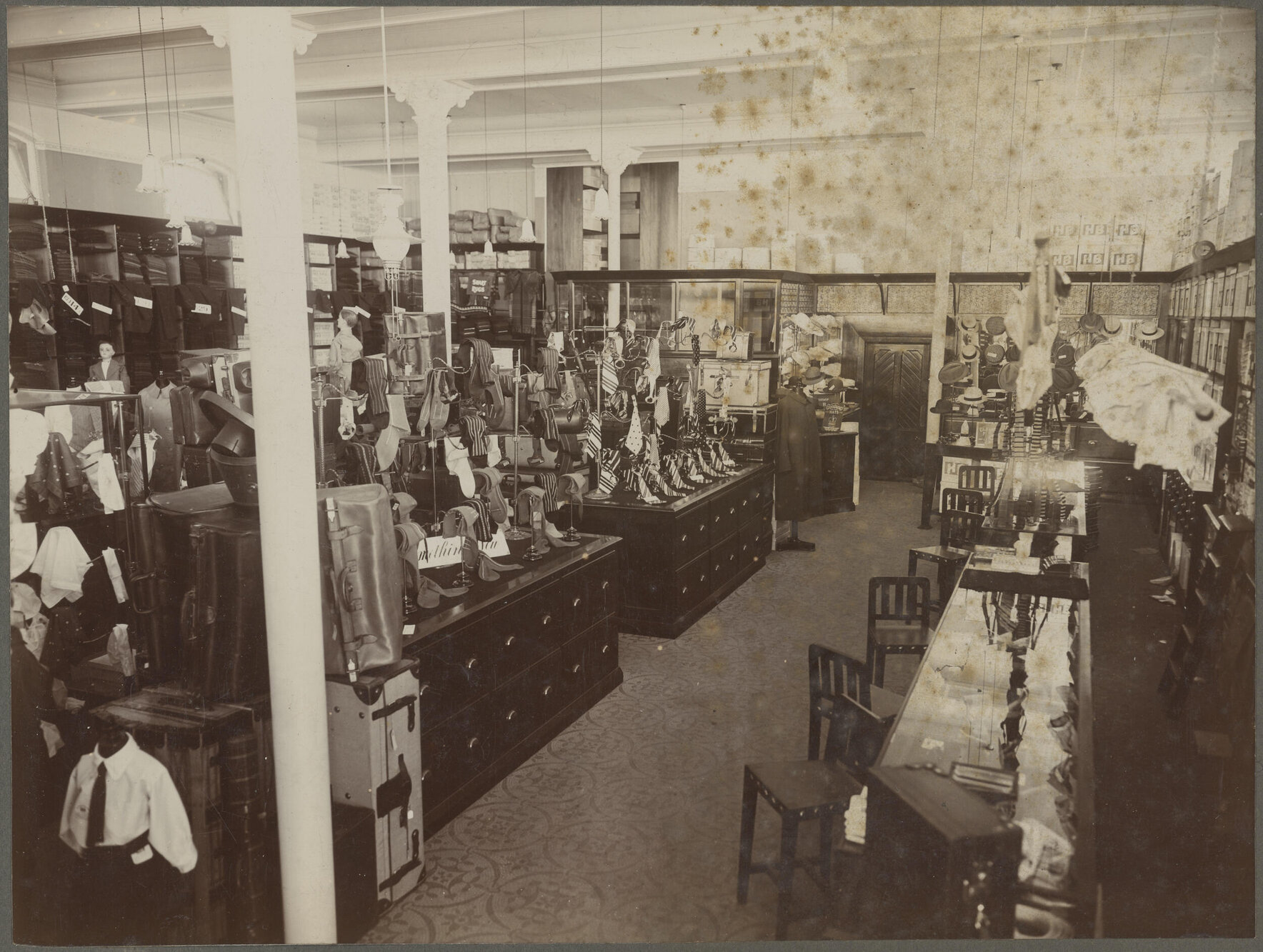 Interior of Hallenstein Brothers premises