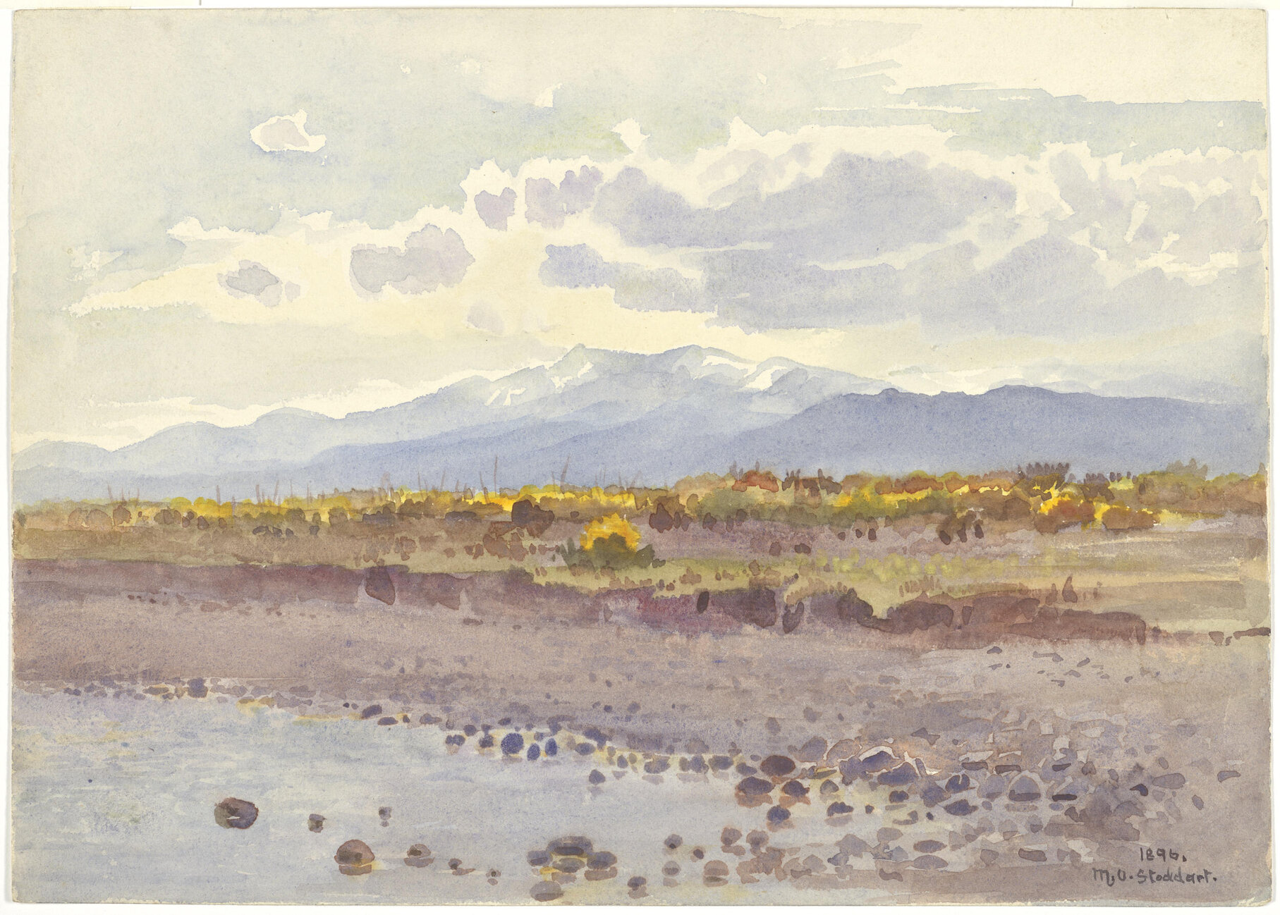 Mount Torlesse looking across the Eyre