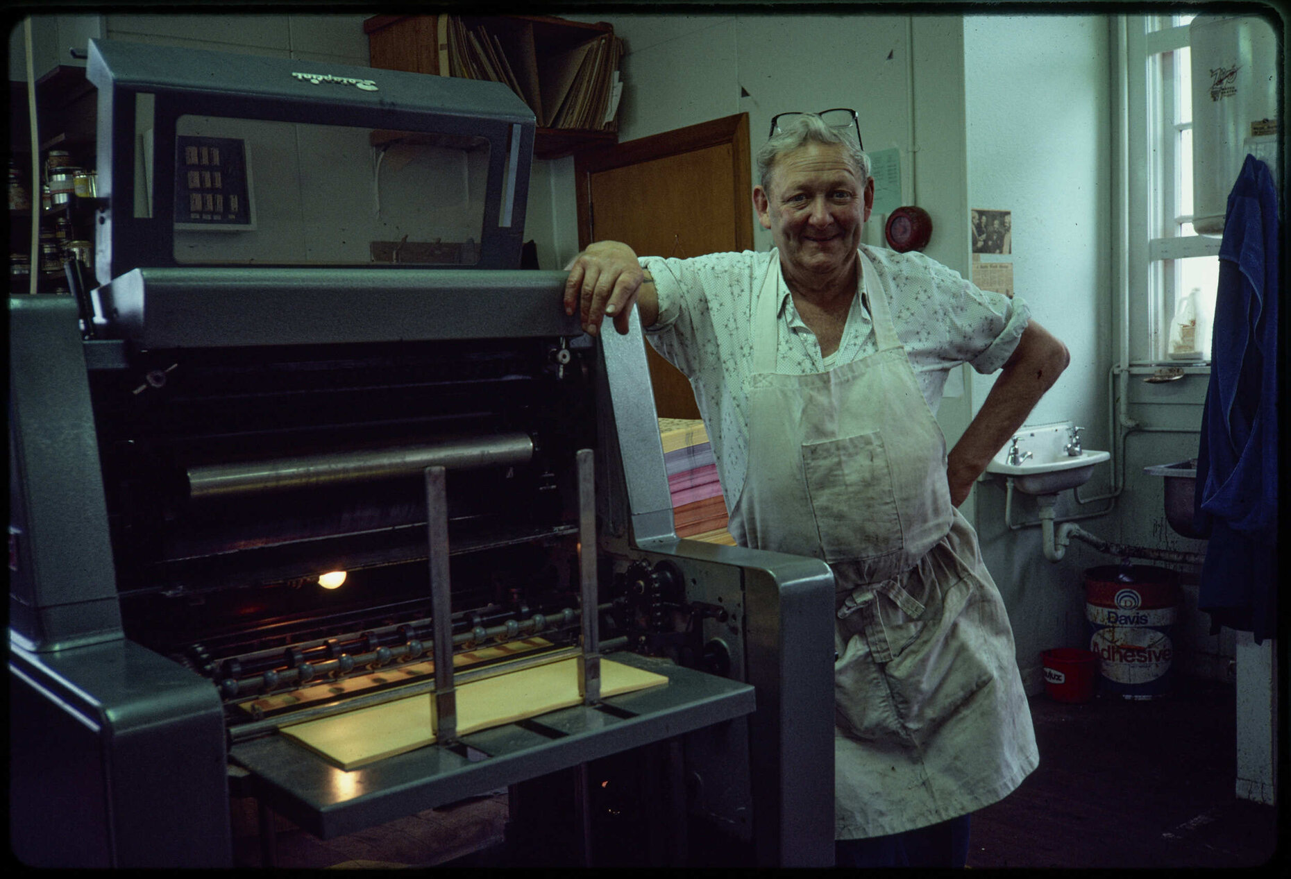 Man in printery 