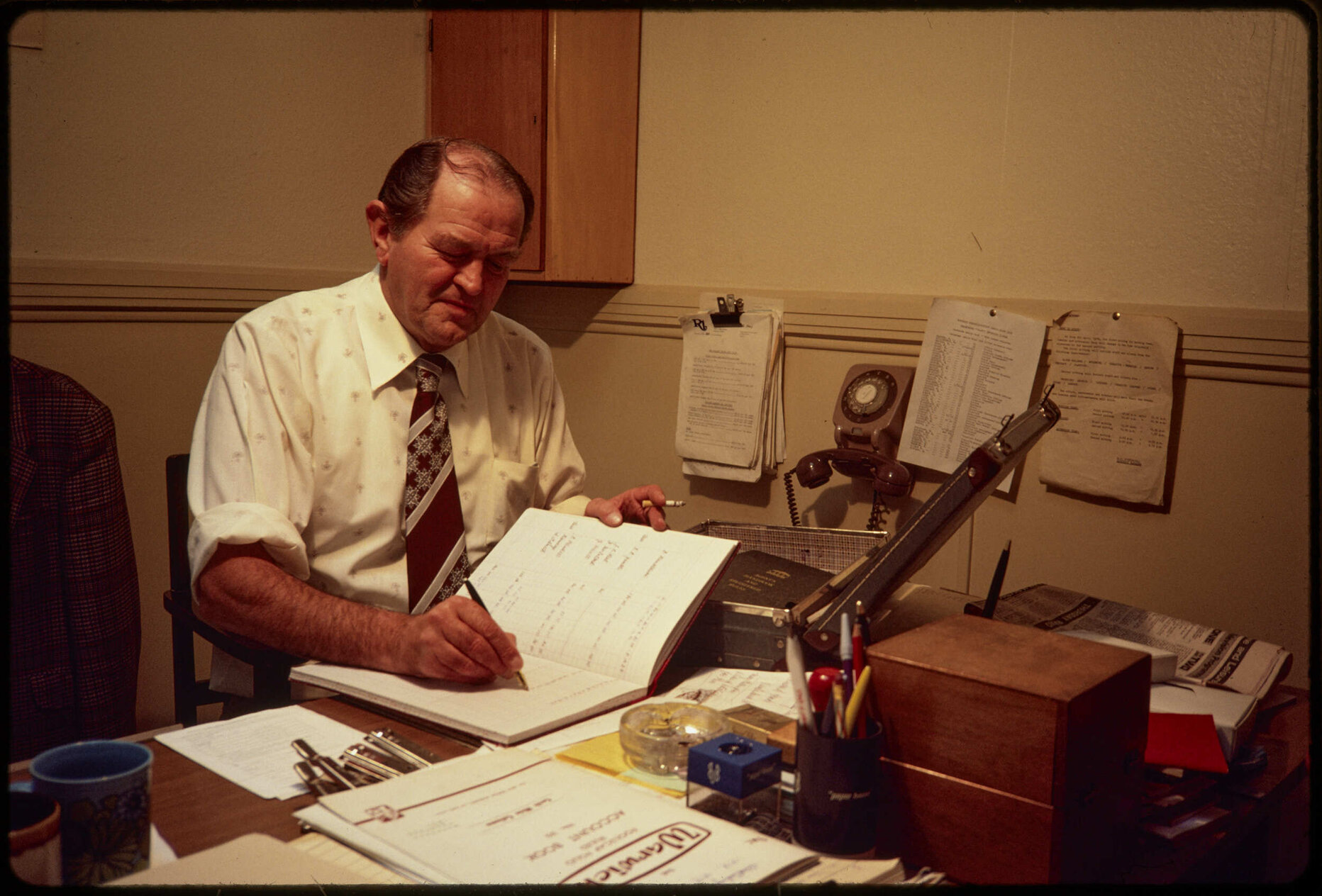 Man at office desk