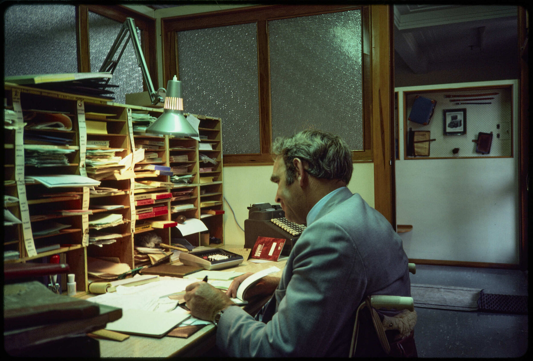 Man at office desk