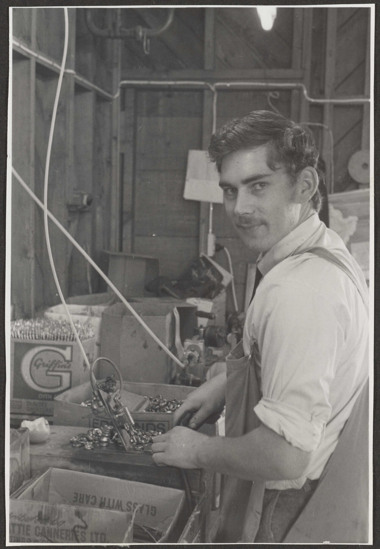 Worker in Re-establishment League workshop