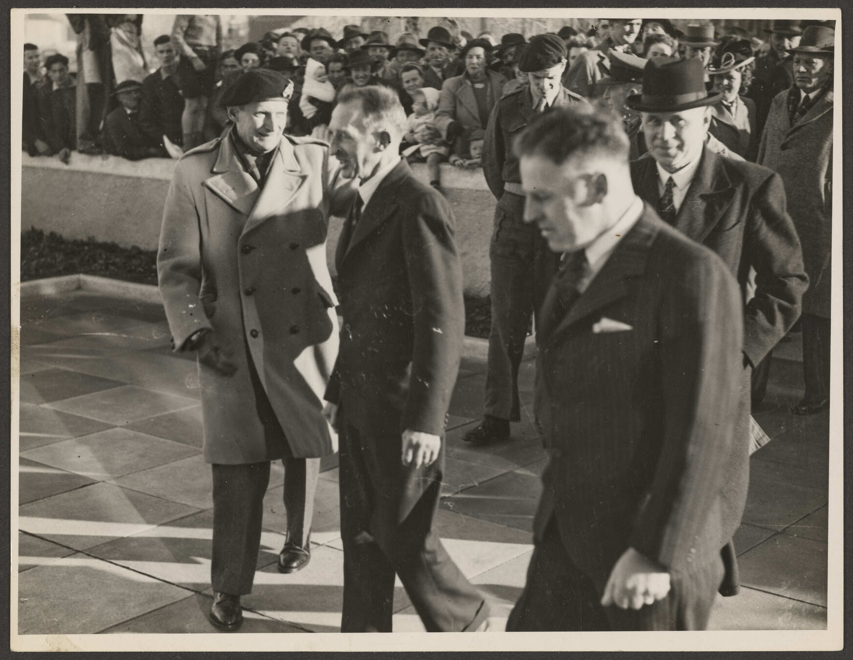 Lord Montgomery arriving at Disabled Servicemen's Vocational Training Centre