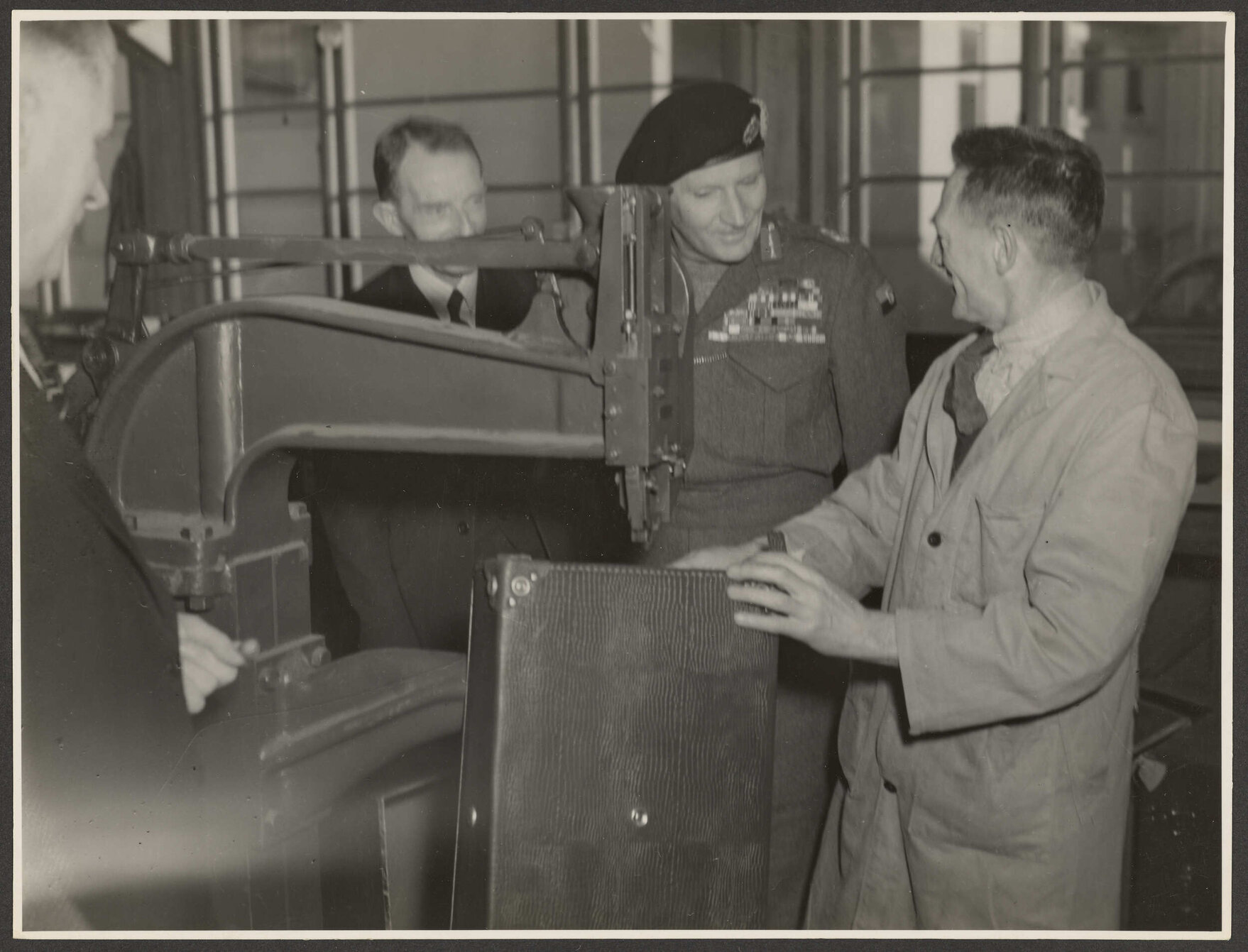 Lord Montgomery at the Disabled Servicemen's Vocational Training Centre