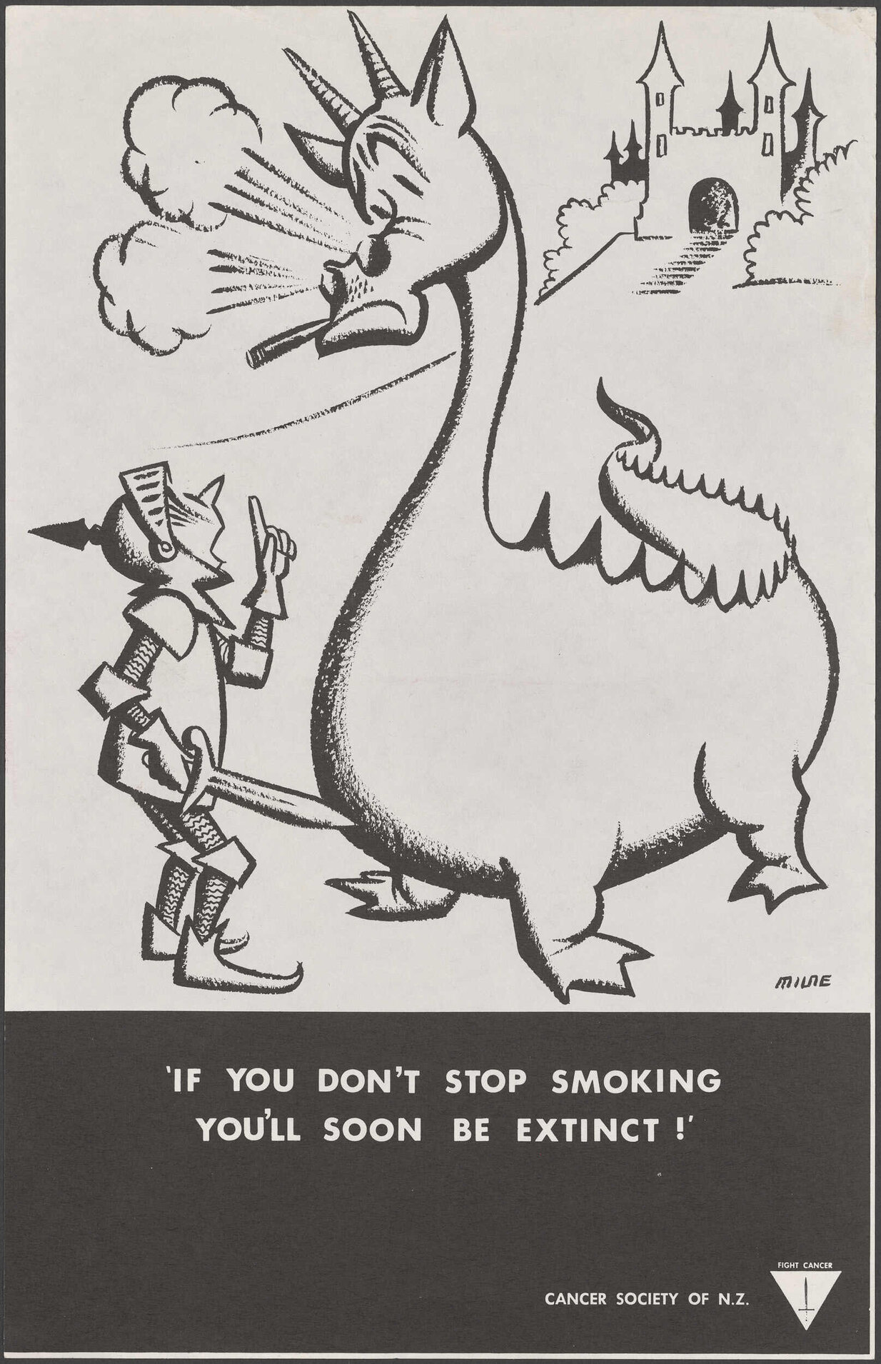 " 'If You Don't Stop Smoking You'll Soon Be Extinct!' "