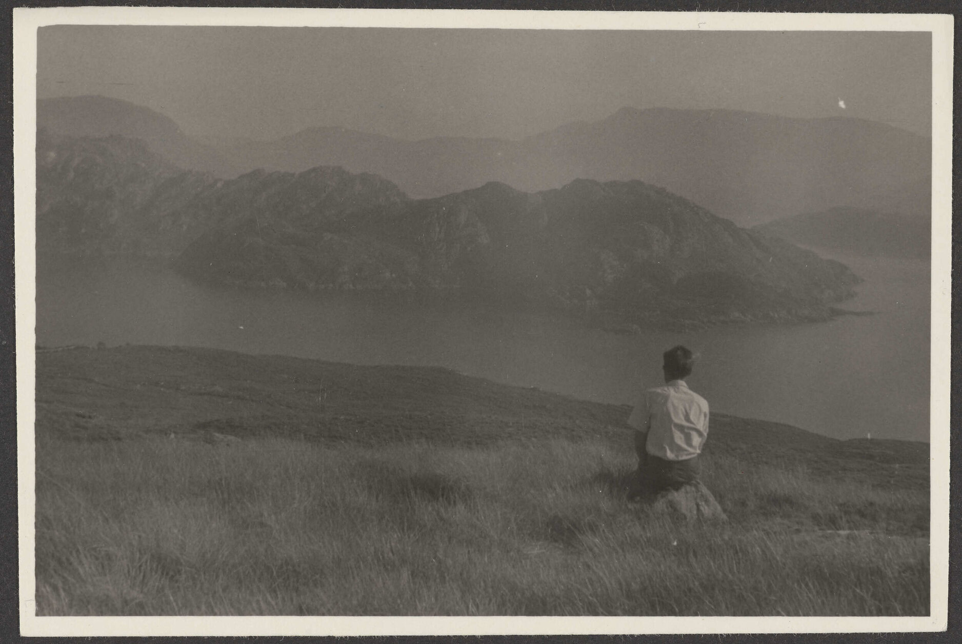 Ian Milner looking across to Skye