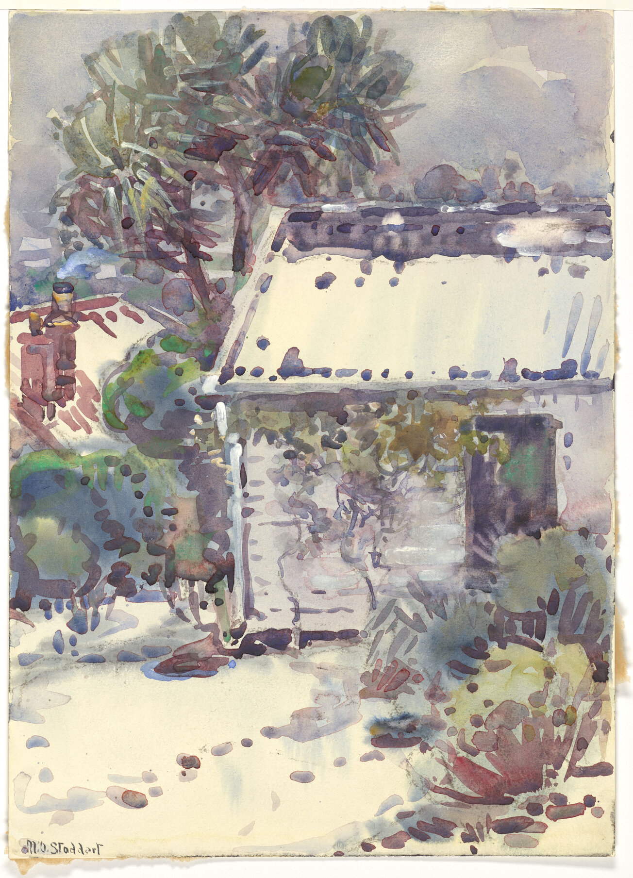 The studio under snow