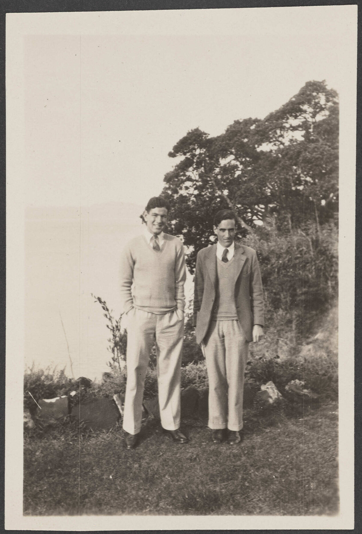 James Bertram and Charles Brasch in Devonport