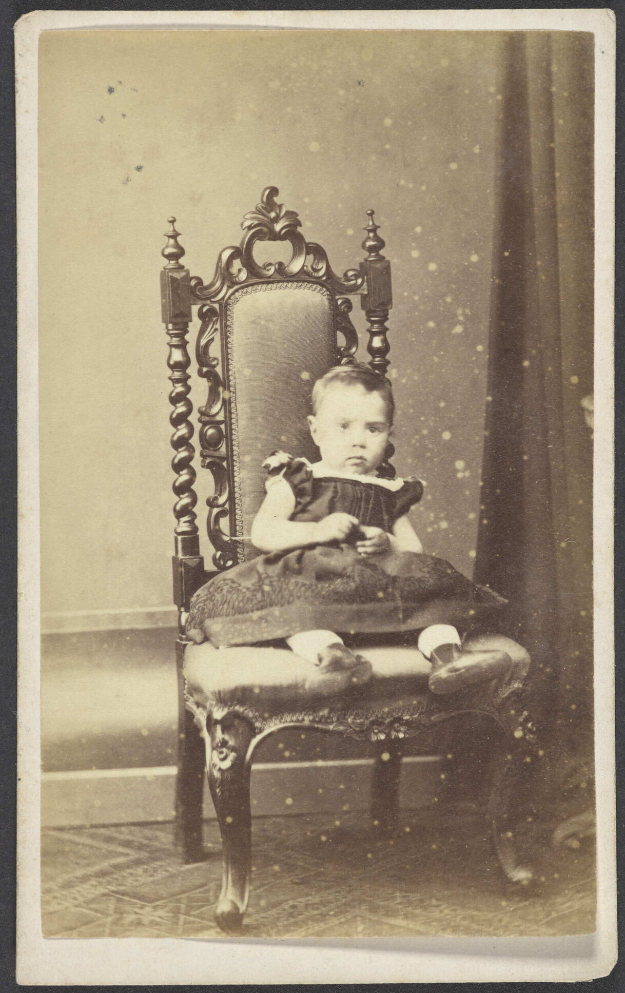 Young child on chair