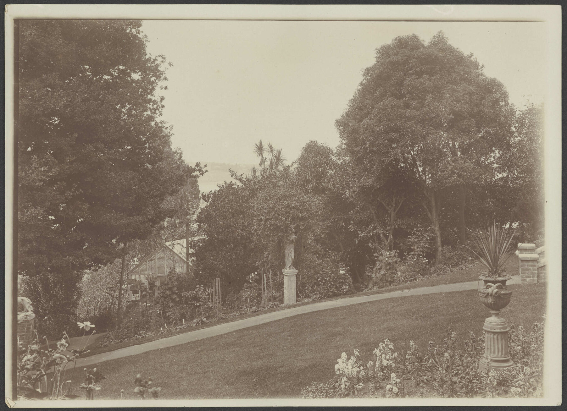 Looking to the greenhouse at Manono