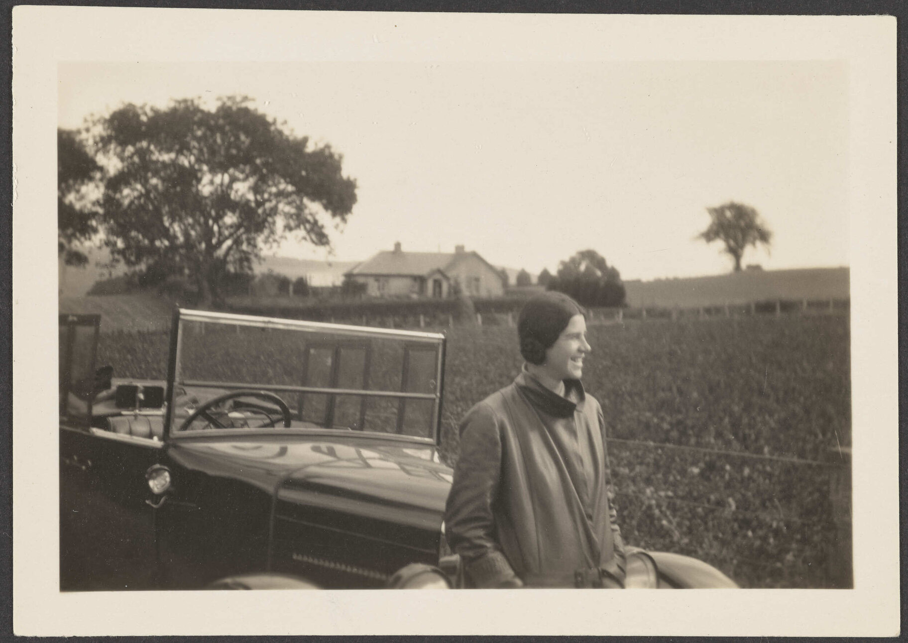 Young woman by car [Lesley Brasch]