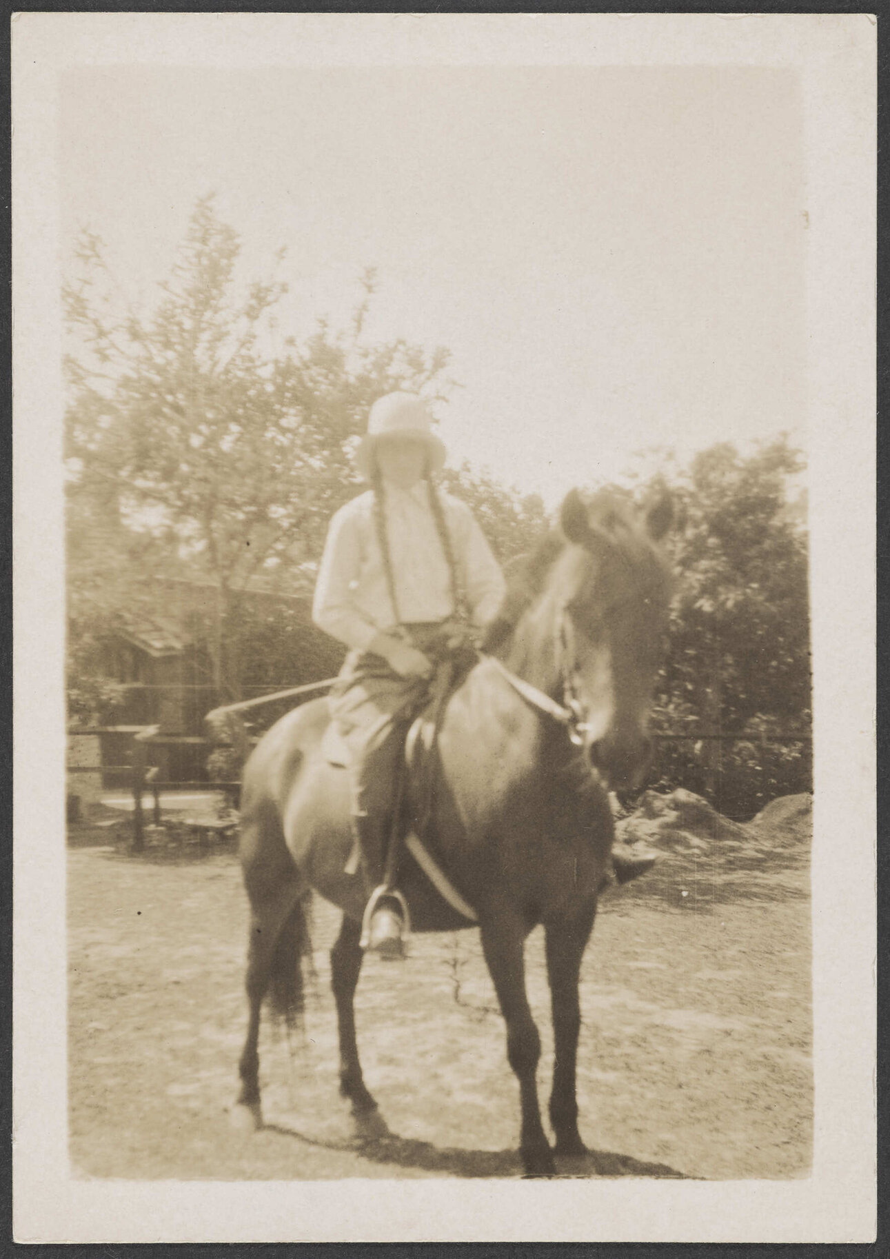 [Elespie Forsyth] on a horse