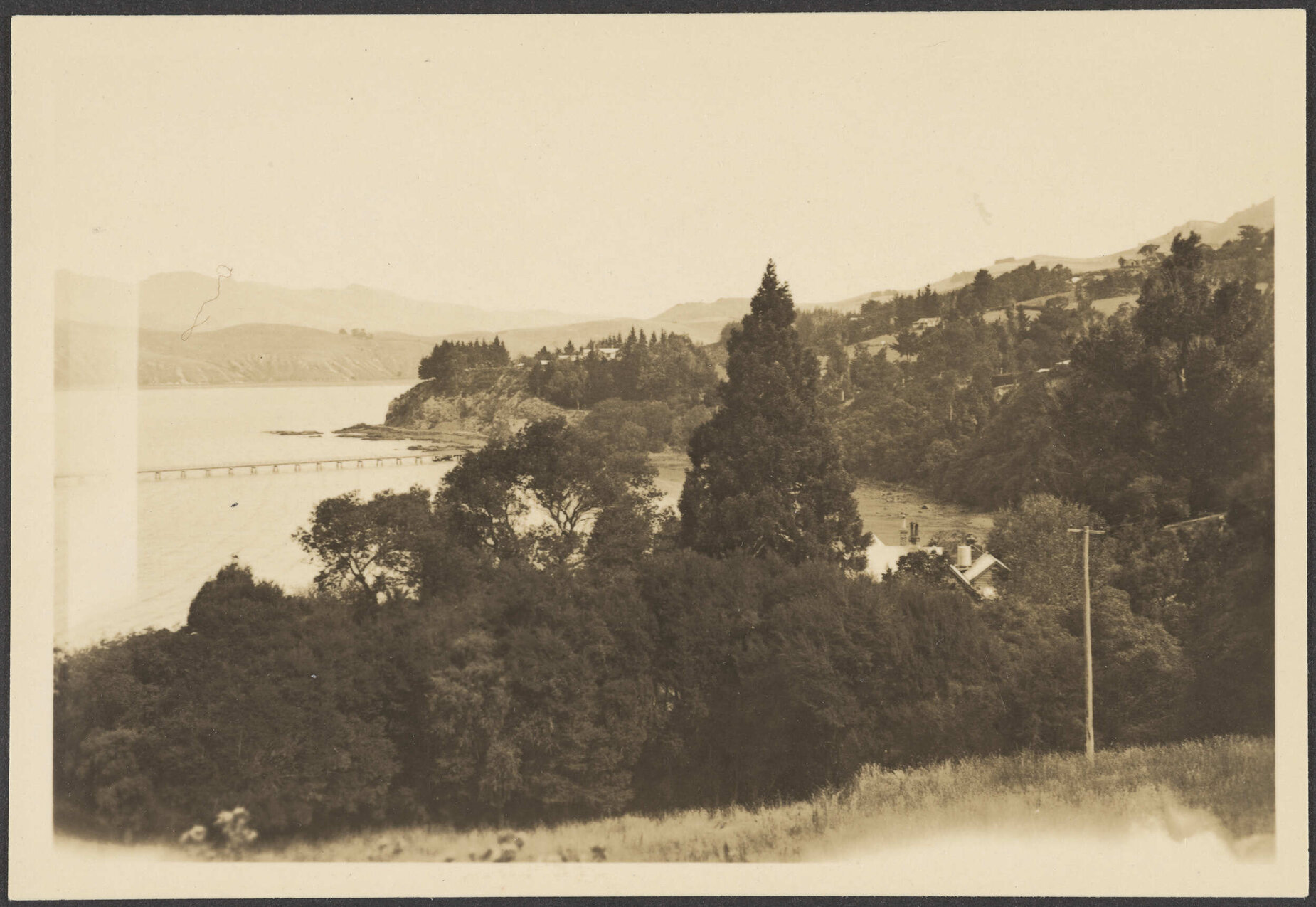 View of a harbour from a hill