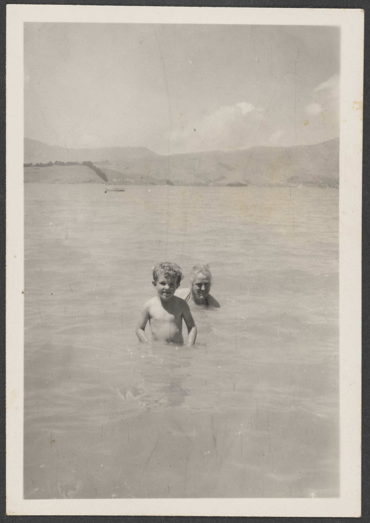 Eve and Sebastian in the sea