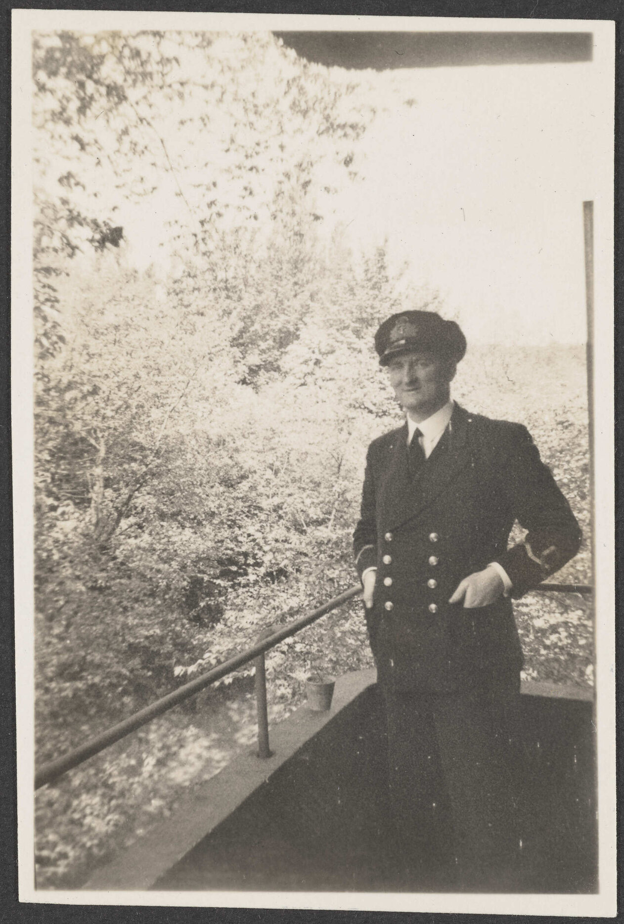 [Denis Glover] in naval uniform