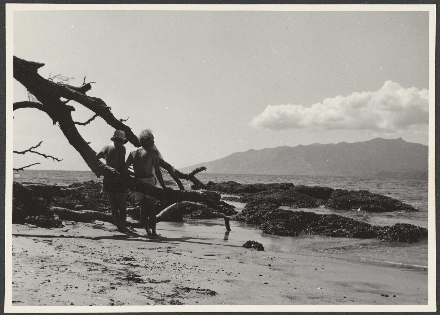 Two men on a beach