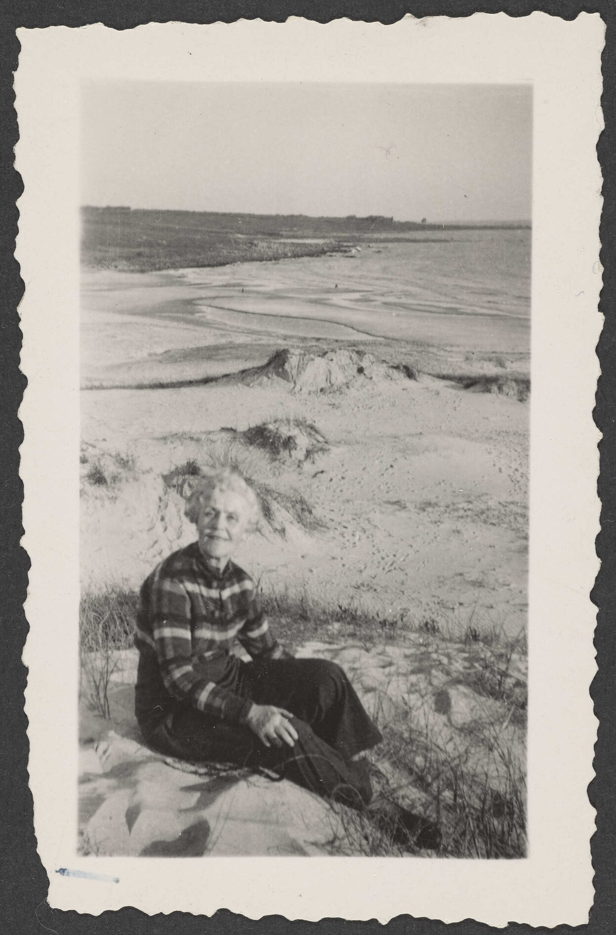 Older woman on a beach