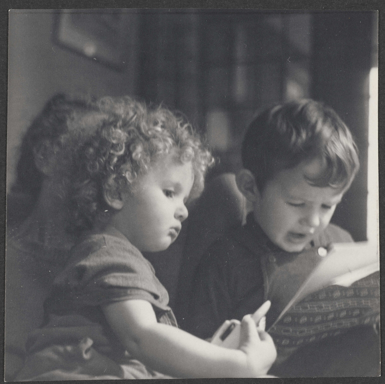 Edmund and Charles Bennett reading
