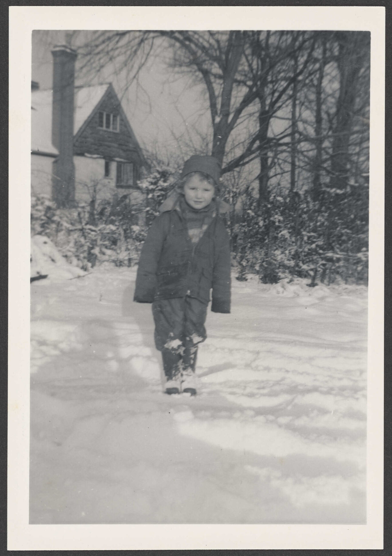 Charles Bennett in the snow