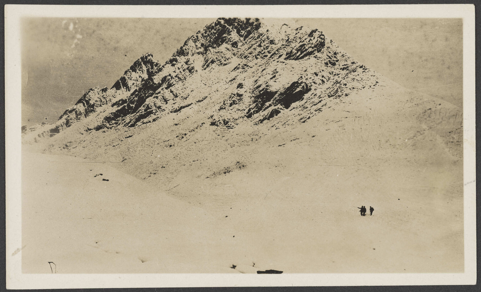 Three men [in the Minarets?]