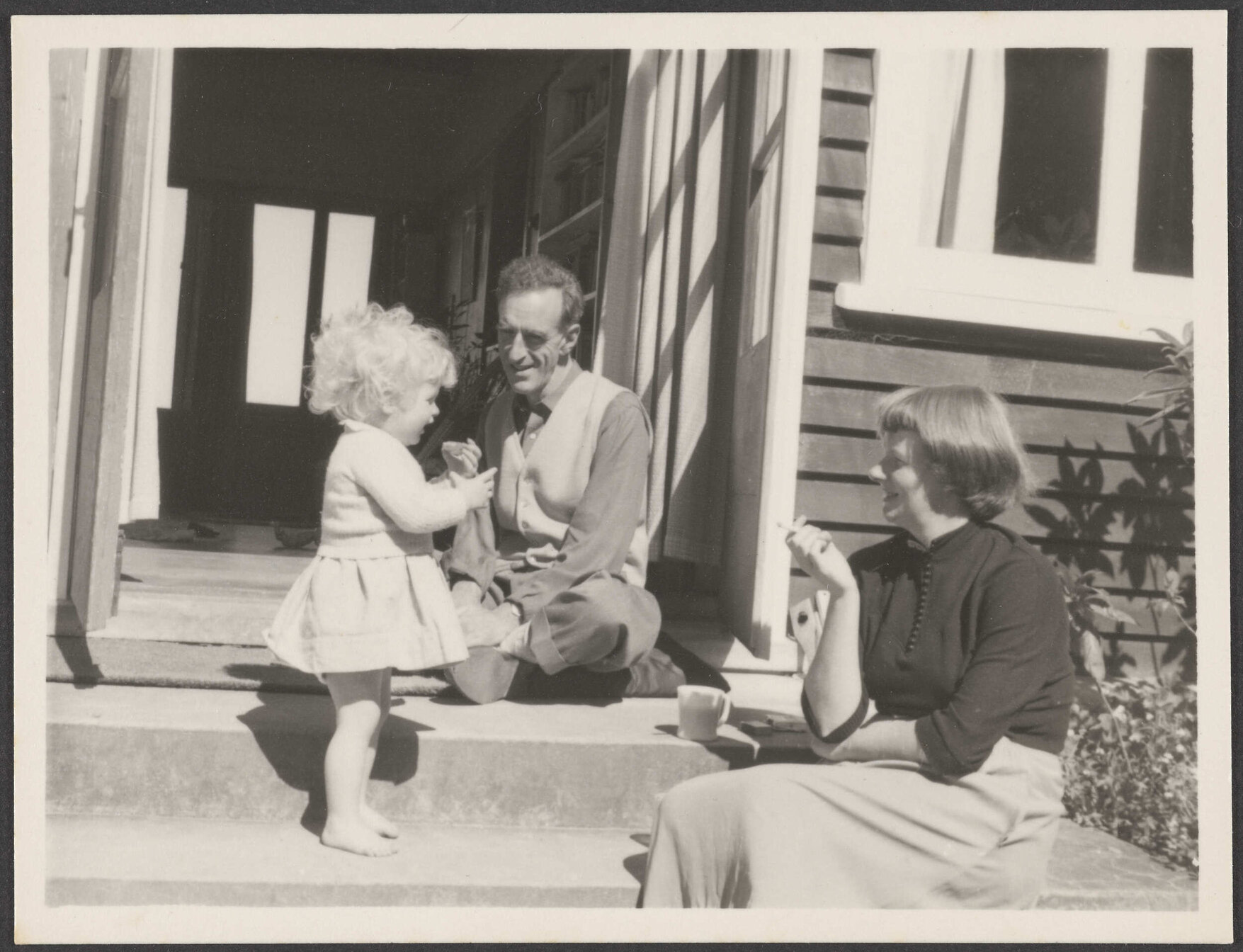 Charles Brasch, Margaret Scott and daughter Rachel Scott