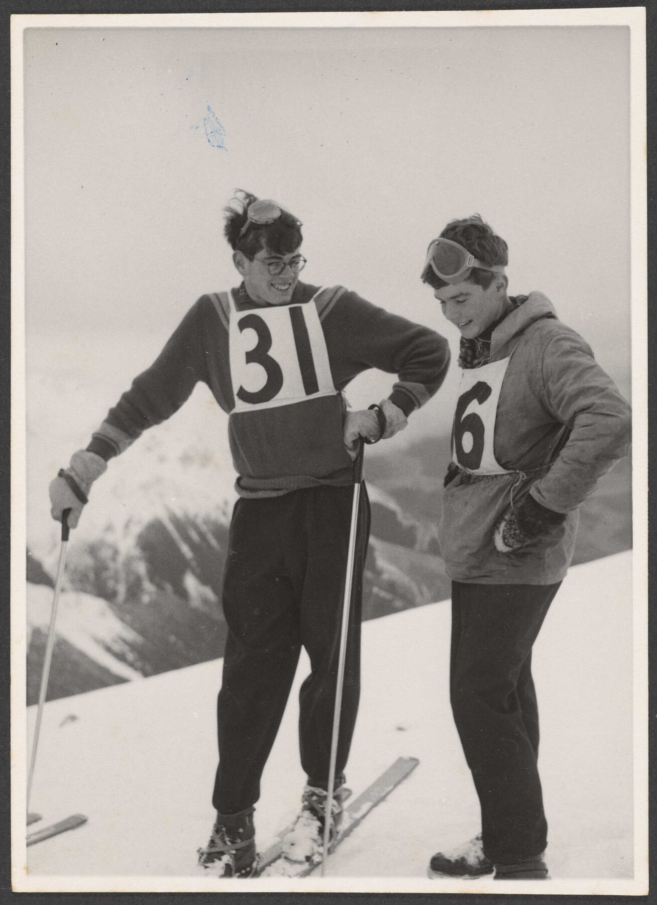 Jeremy Stamers-Smith at a ski competition