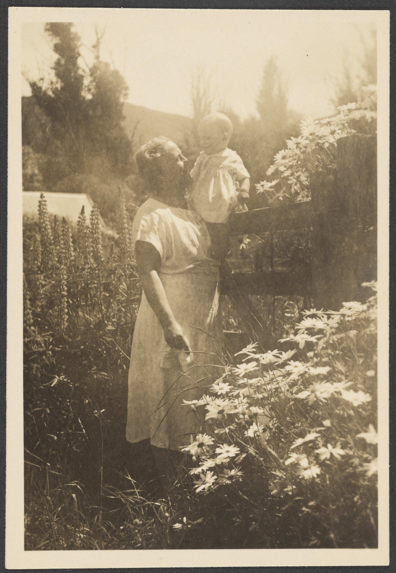 Woman [Nellie Singer?] and baby
