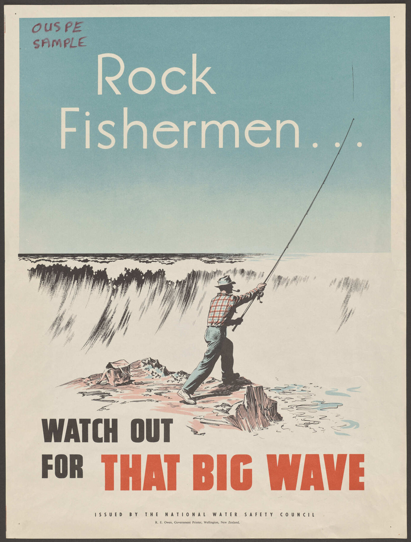 "Rock Fishermen ... Watch Out For That Big Wave"