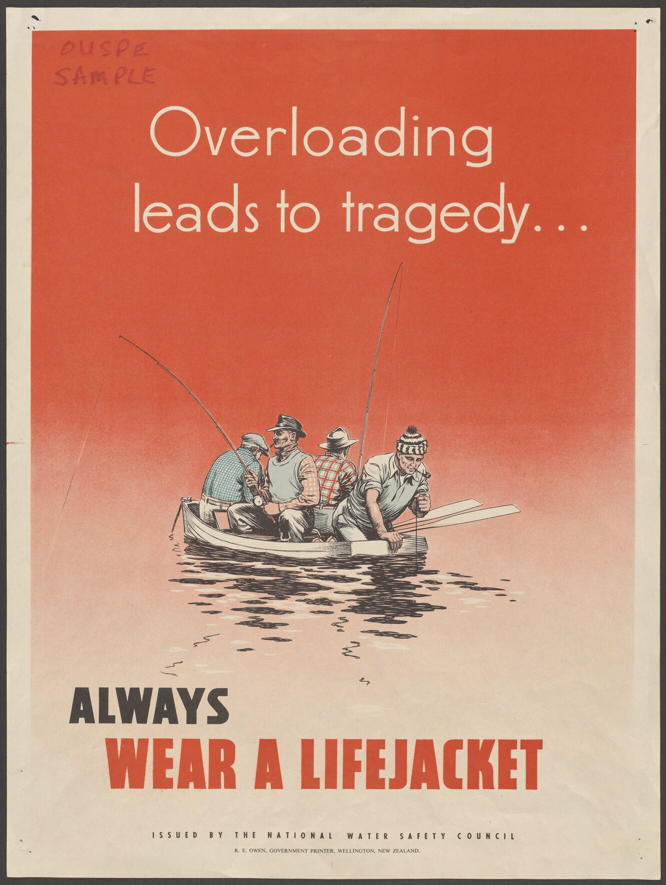 "Overloading leads to tragedy... Always Wear A Lifejacket"