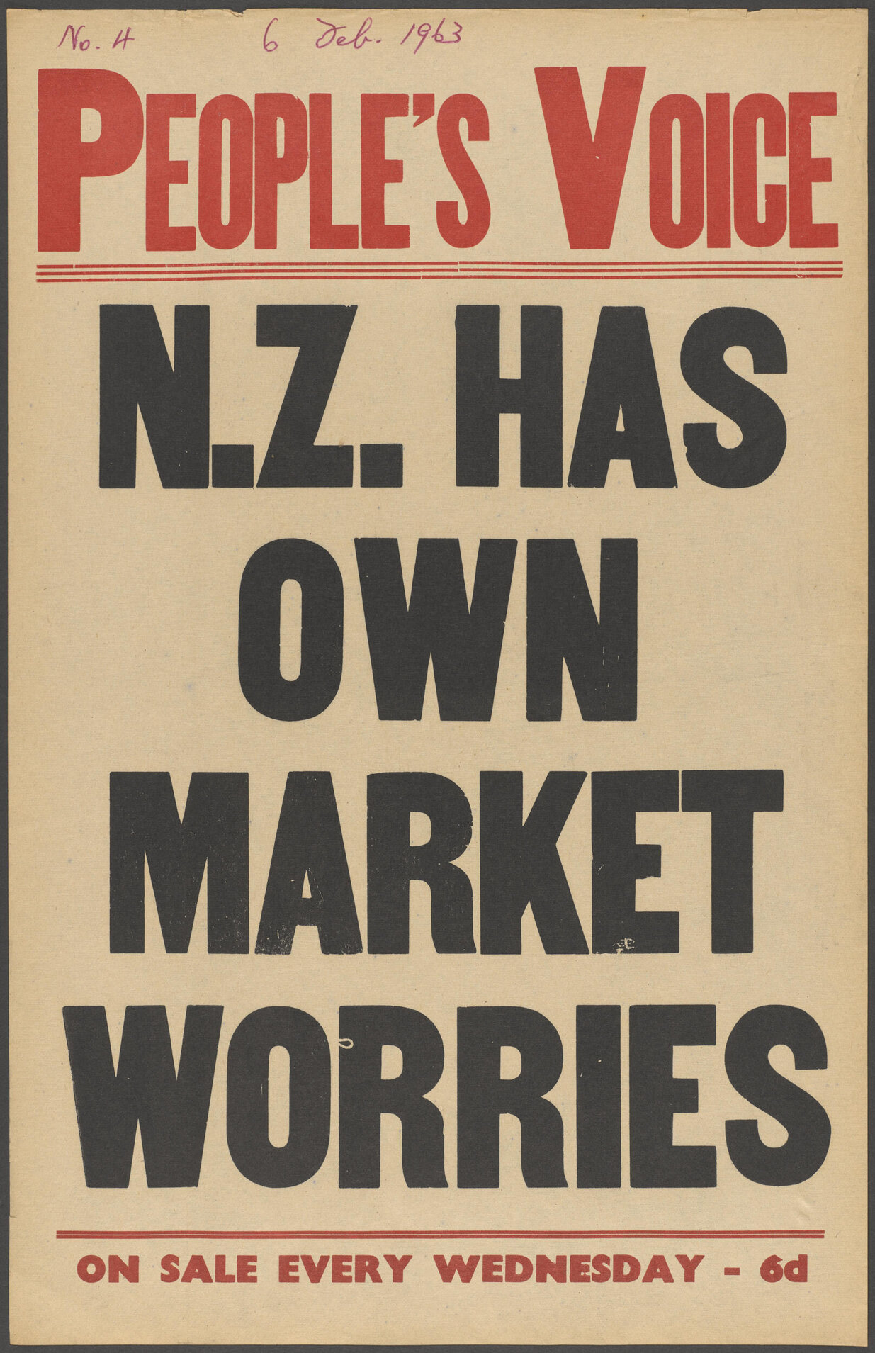 "N.Z. Has Own Market Worries"