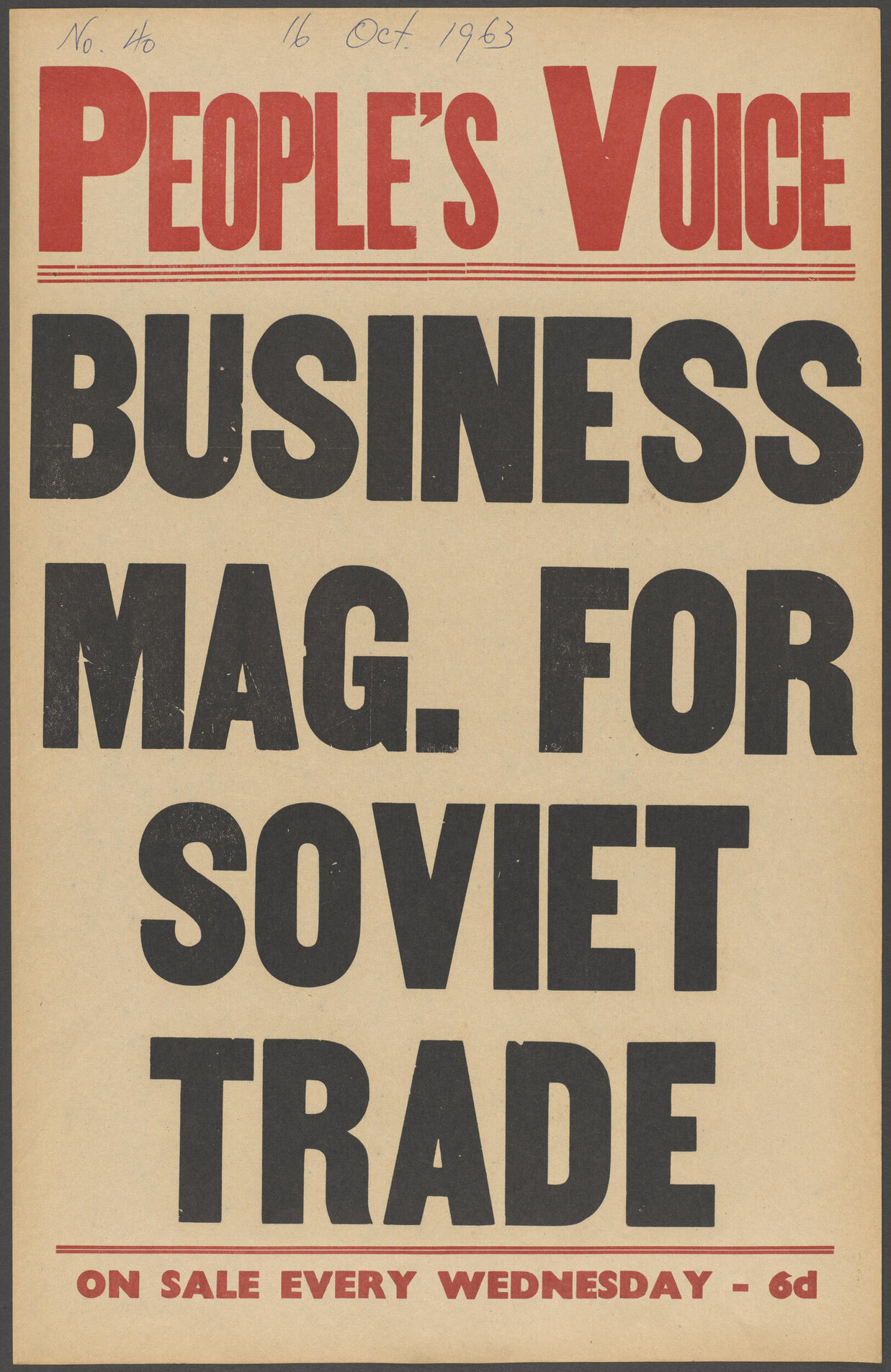 "Business Mag. For Soviet Trade"