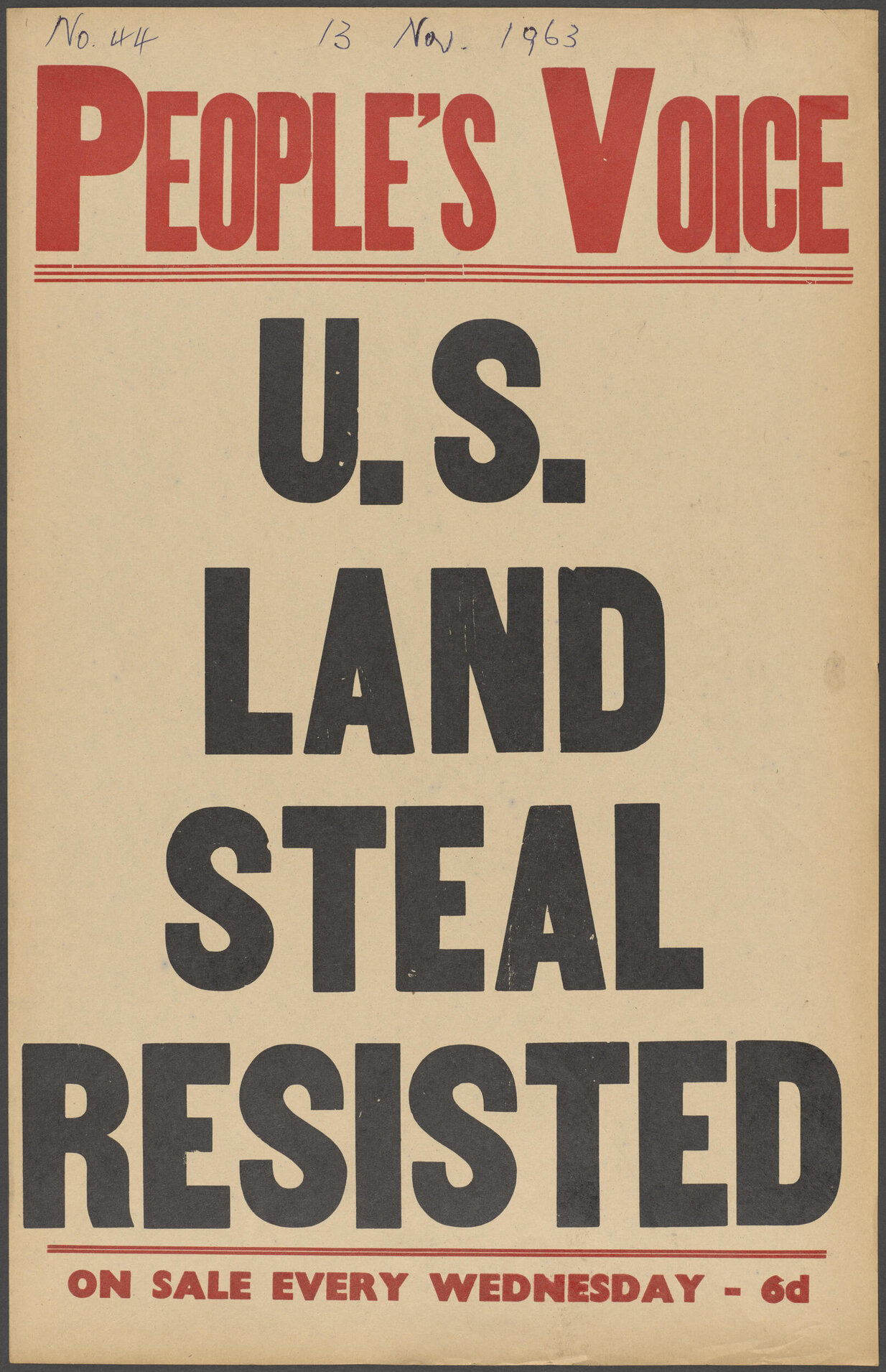 "U.S. Land Steal Resisted"