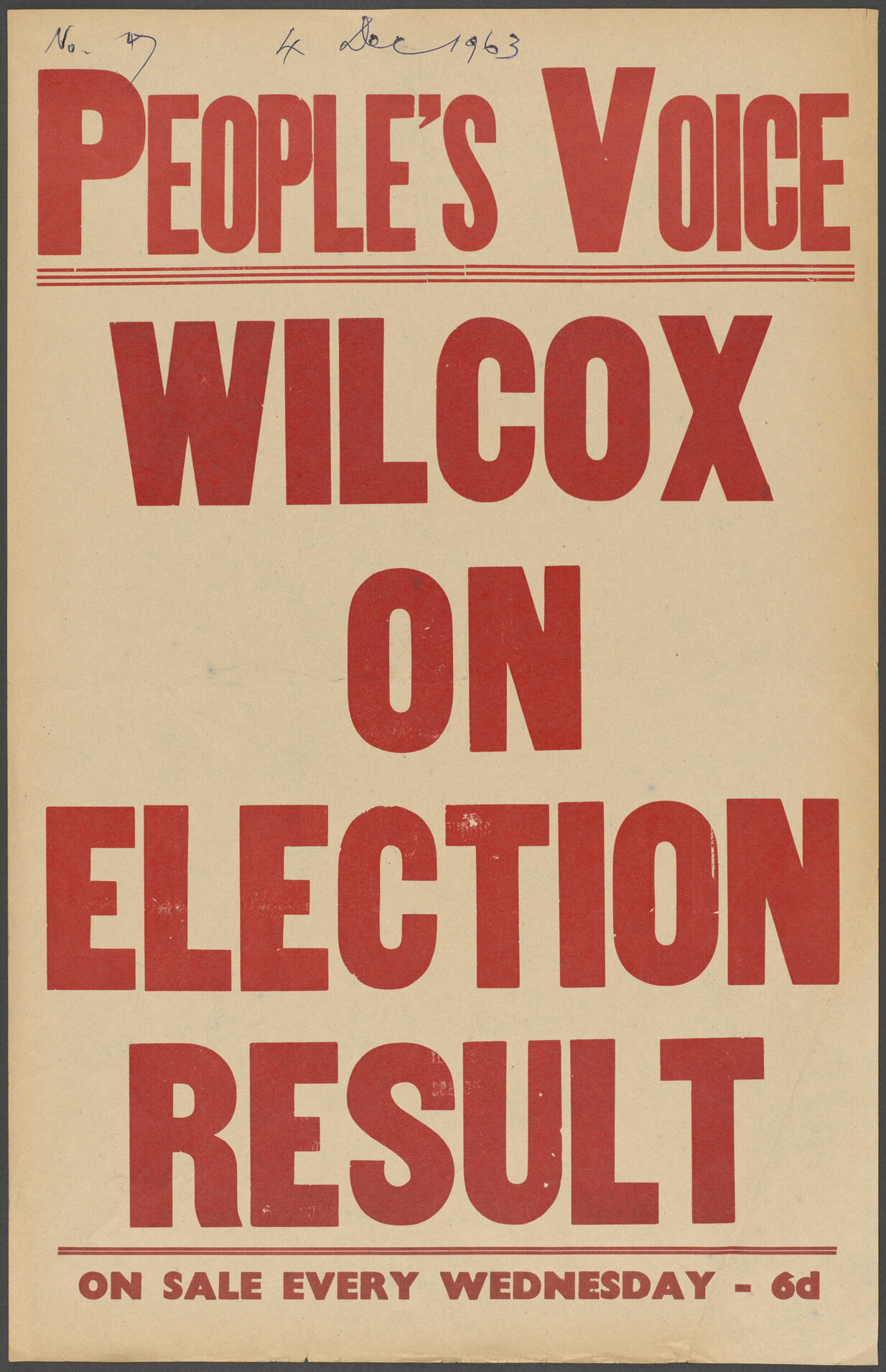 "Wilcox On Election Result"