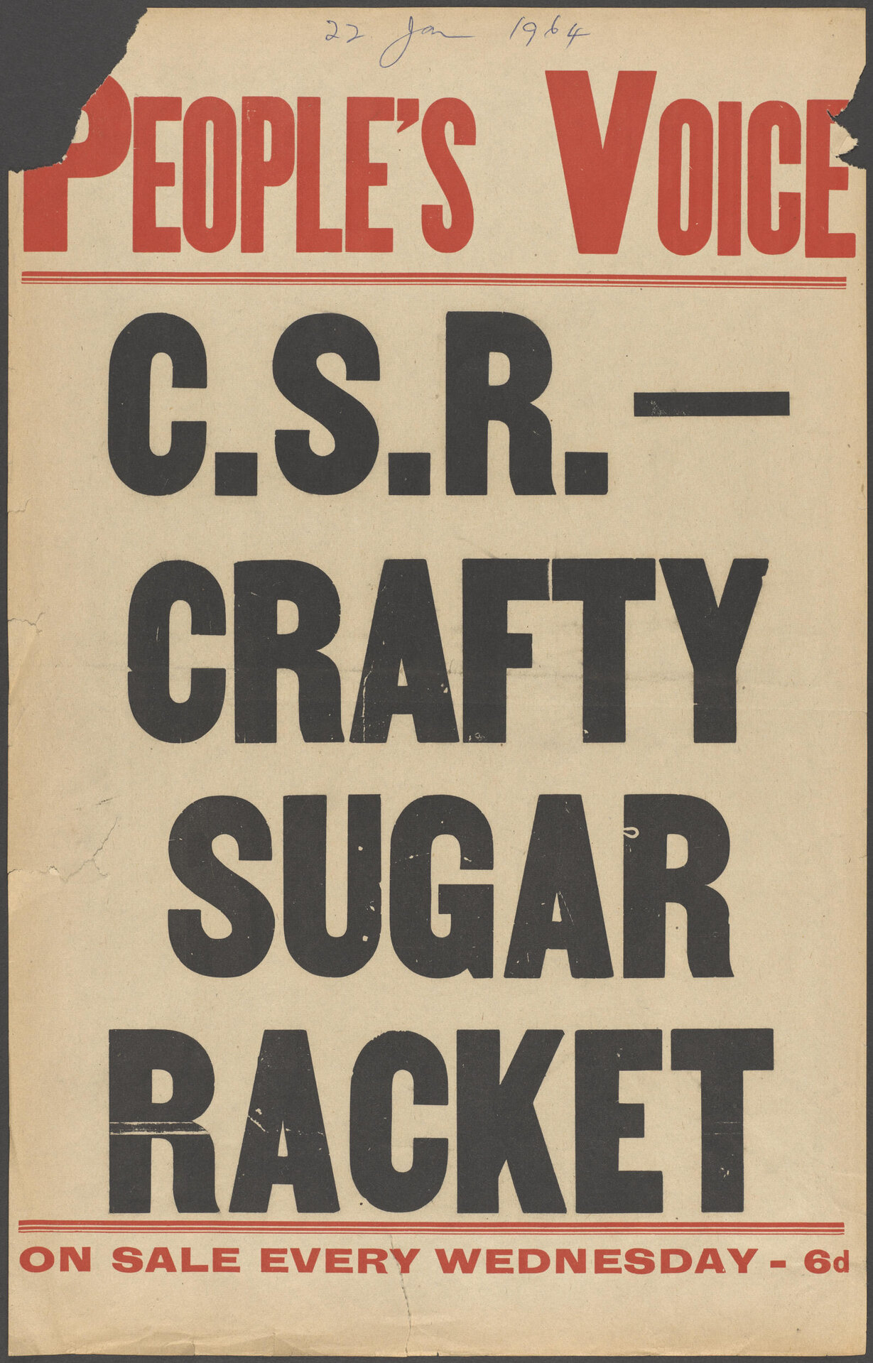 "C.S.R. - Crafty Sugar Racket"