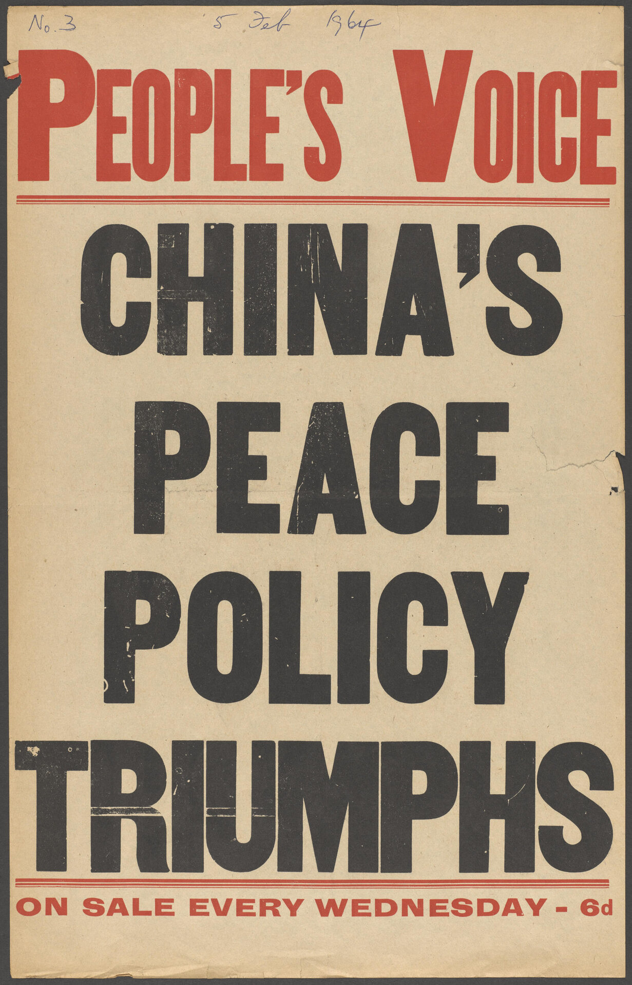 "China's Peace Policy Triumphs"